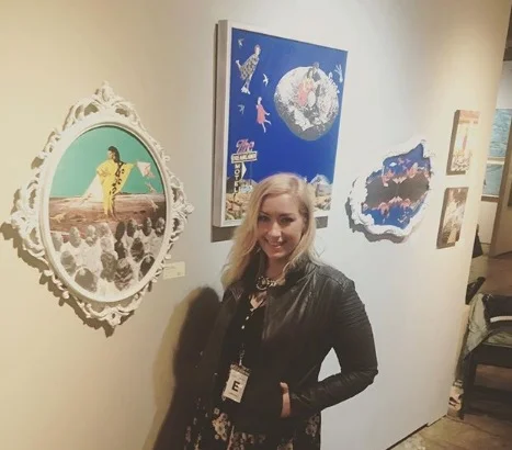Brianne Lanigan exhibiting her work at the Superfine! Art Fair in Washington DC (2018),
