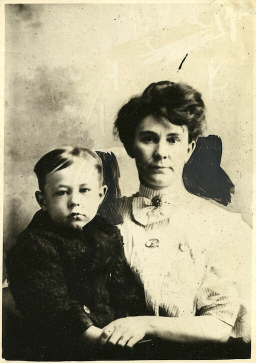 Cecil Brittan and his mother - press photo from the collection of Alison Renner