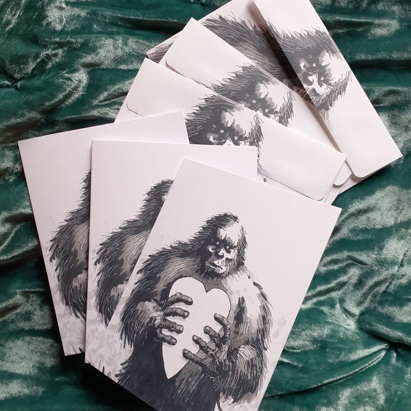 BIGFOOT BIGHEART note cards available now