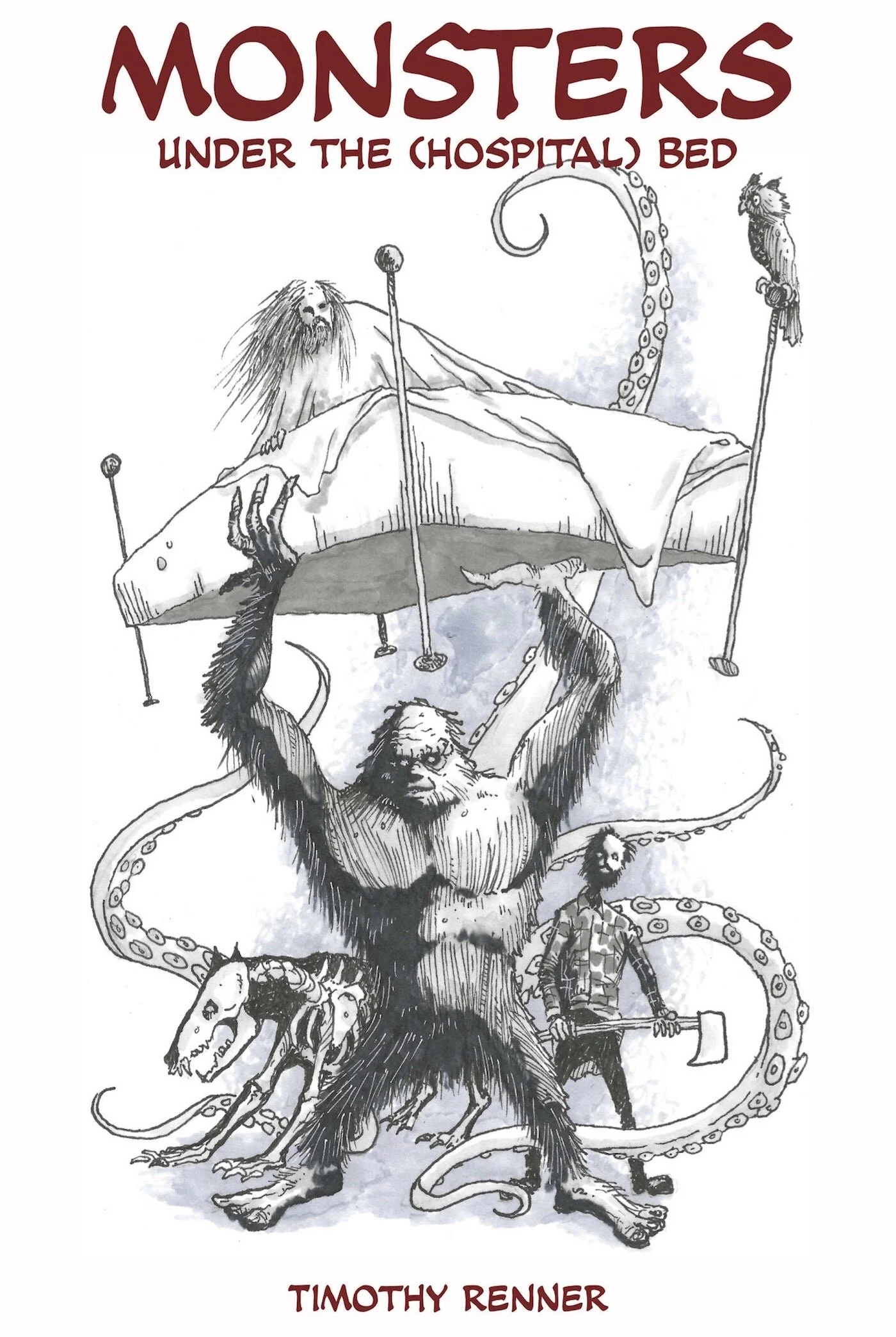 Original illustrations from "Monsters Under the (Hospital) Bed" now on etsy