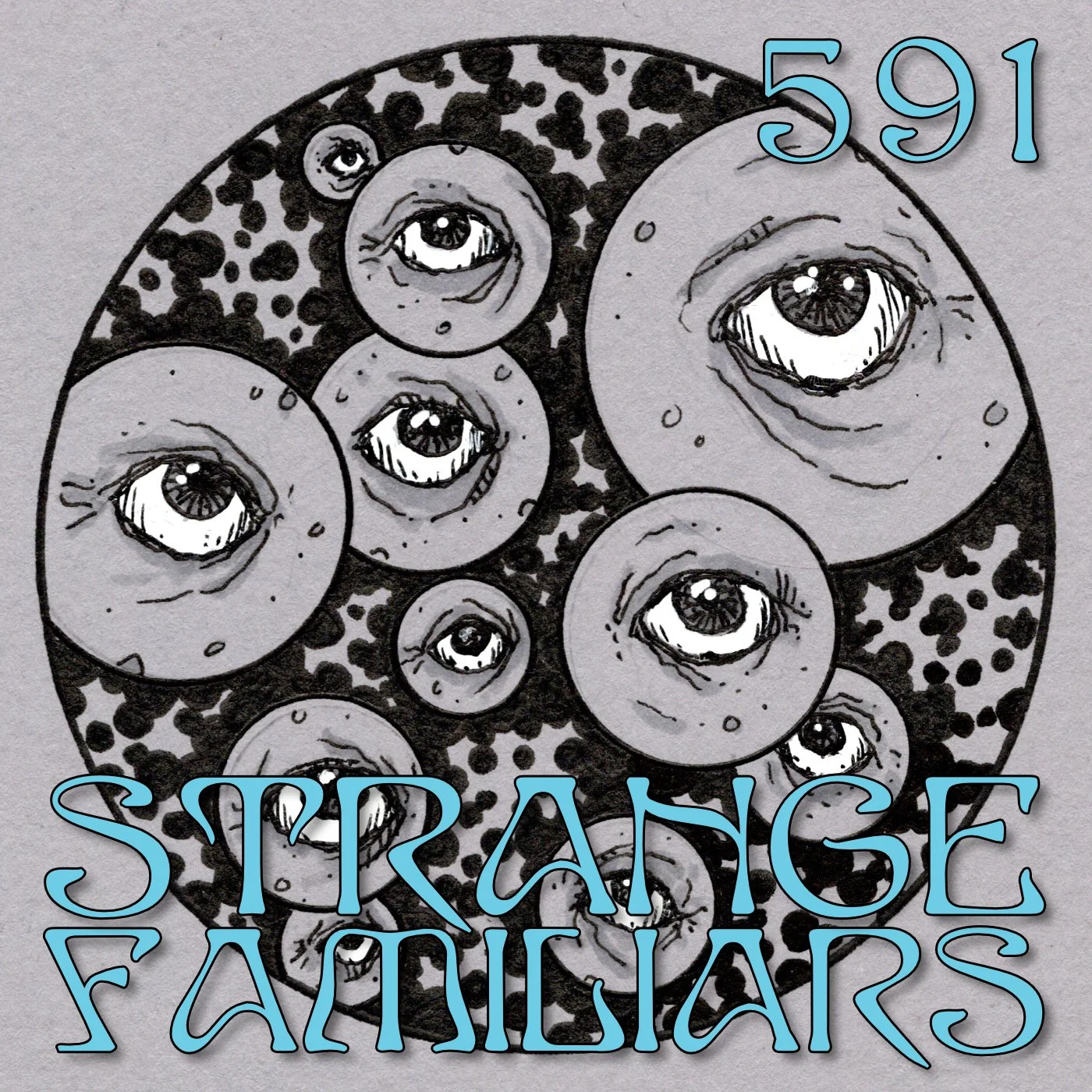 Floating Eyes and a Black Dog