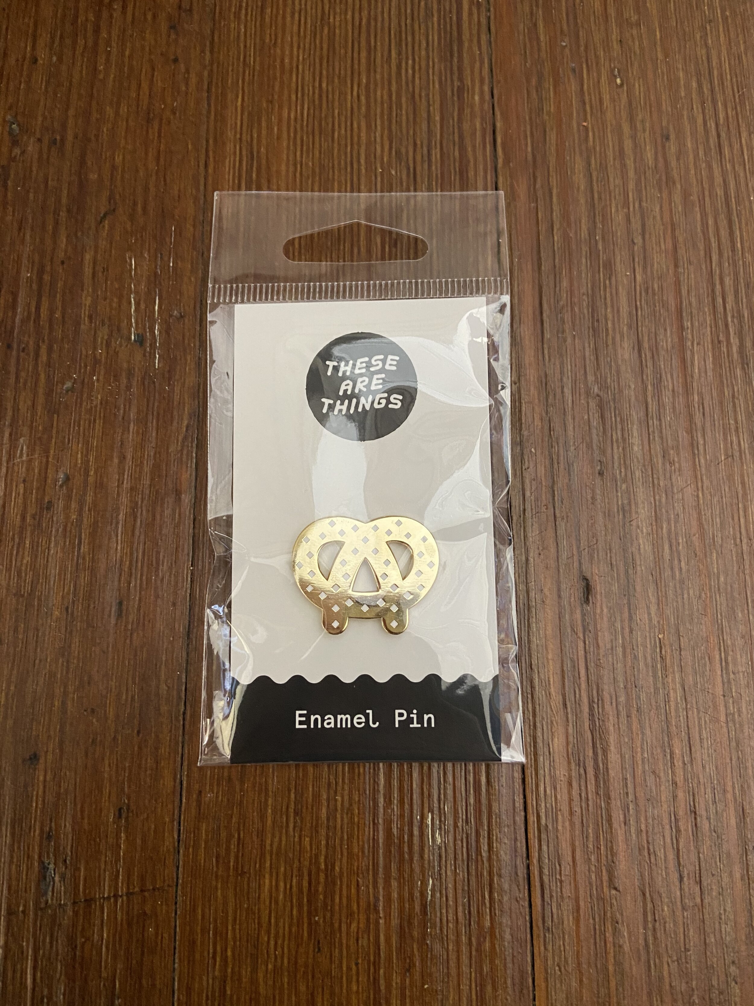 Pretzel Enamel Pin