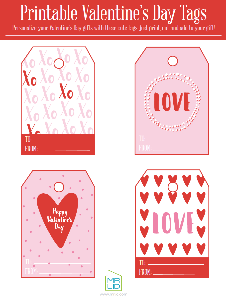 Valentines Day Tags Printable Free Black And White