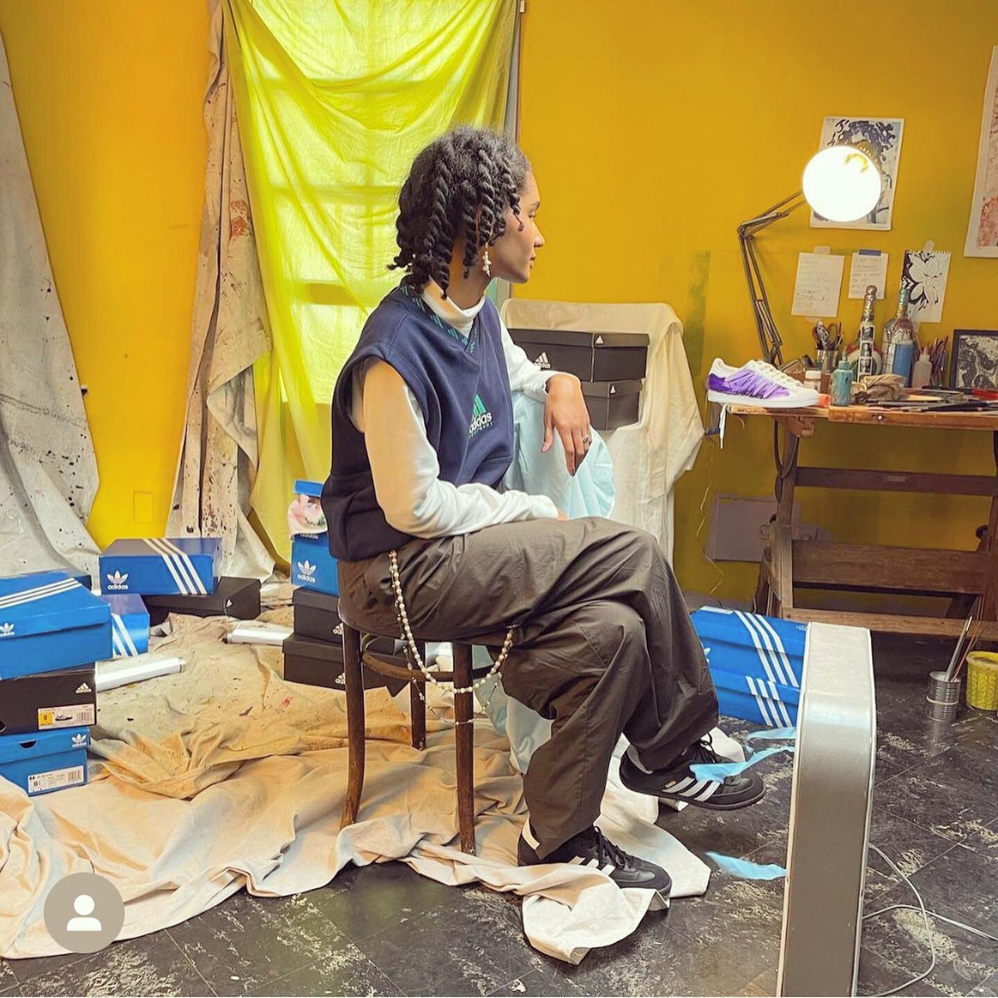 Artist on set 4 @adidas adiClub campaign last Nov&hellip;&mdash;I learned sooo much!! More opportunities like this *please and thank you*&hellip;Look, I know I&rsquo;m a lil l8 (I think this went live in March, almost 6mo ago now). If you see me, sen