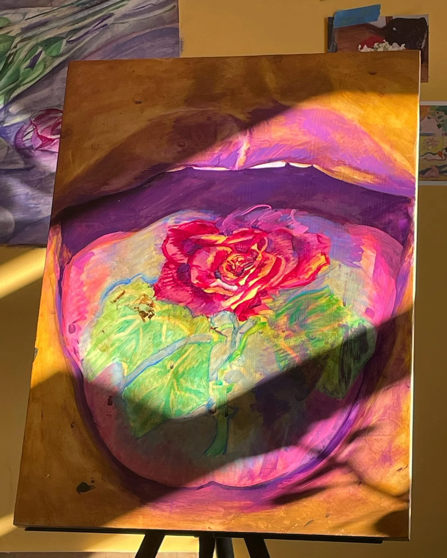 Proof of life 🌟

1-2-3 Progress in my messy studio 👅👻
4&mdash;spotted: 👋🏽 @studiomuseum 4 @zpulley &lsquo;s Open Studio