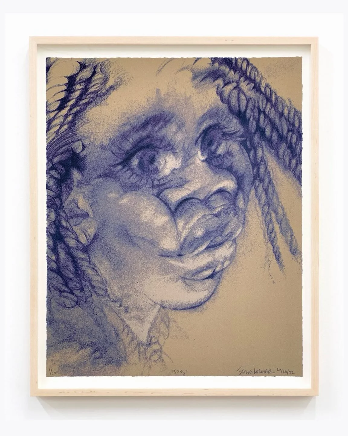 &lsquo;Sissy&rsquo; in the @dugoodpress booth at the Brooklyn Fine Art Print Fair 🌟