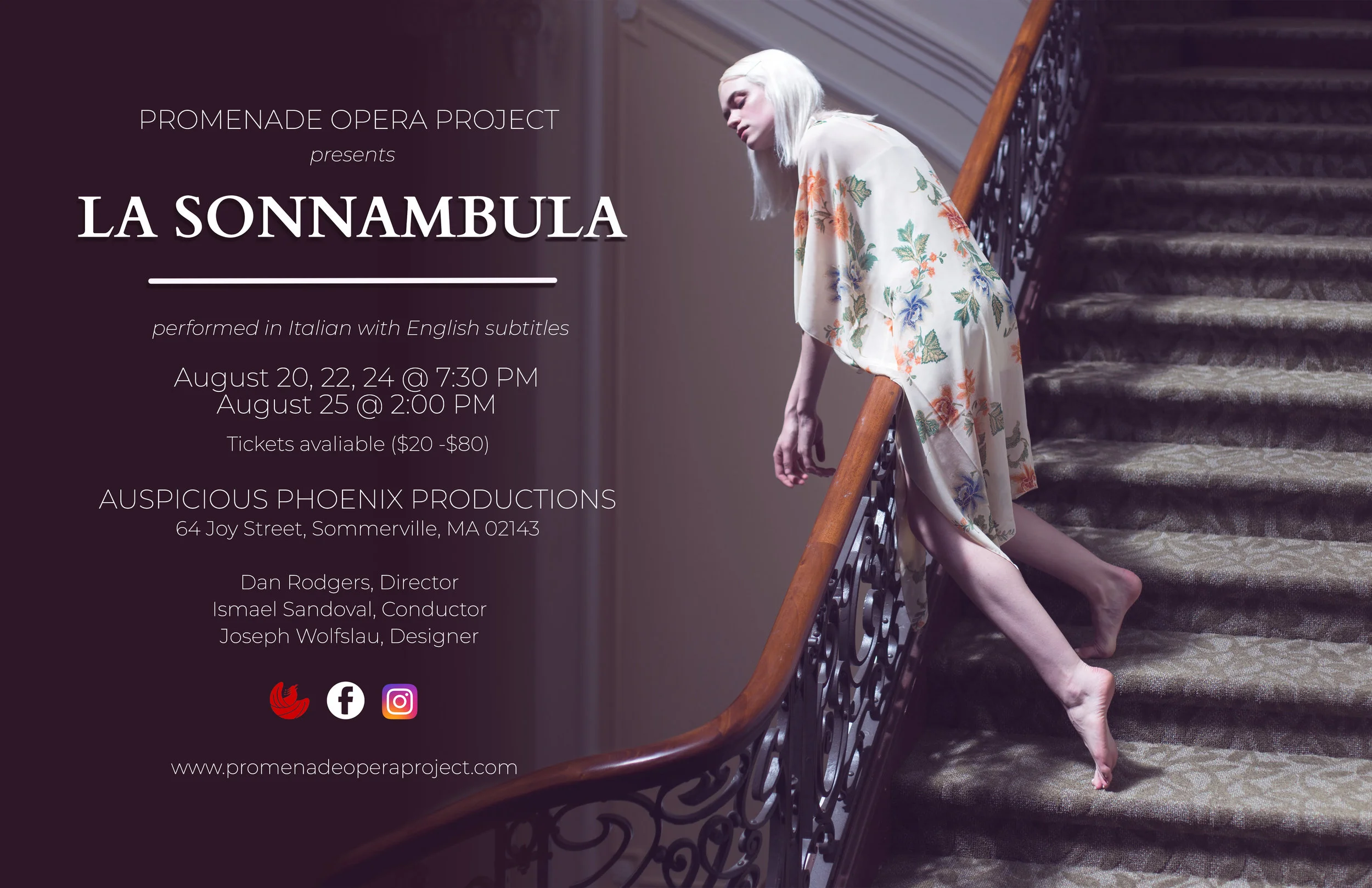 Performances: Alessio, Rodolfo cover – Promenade Opera Project