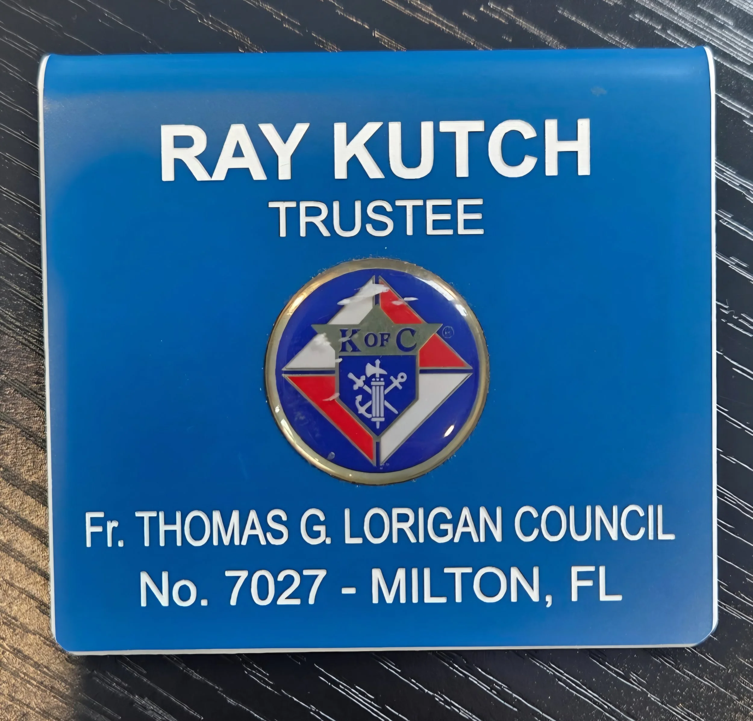 Council 7027 Name Badge