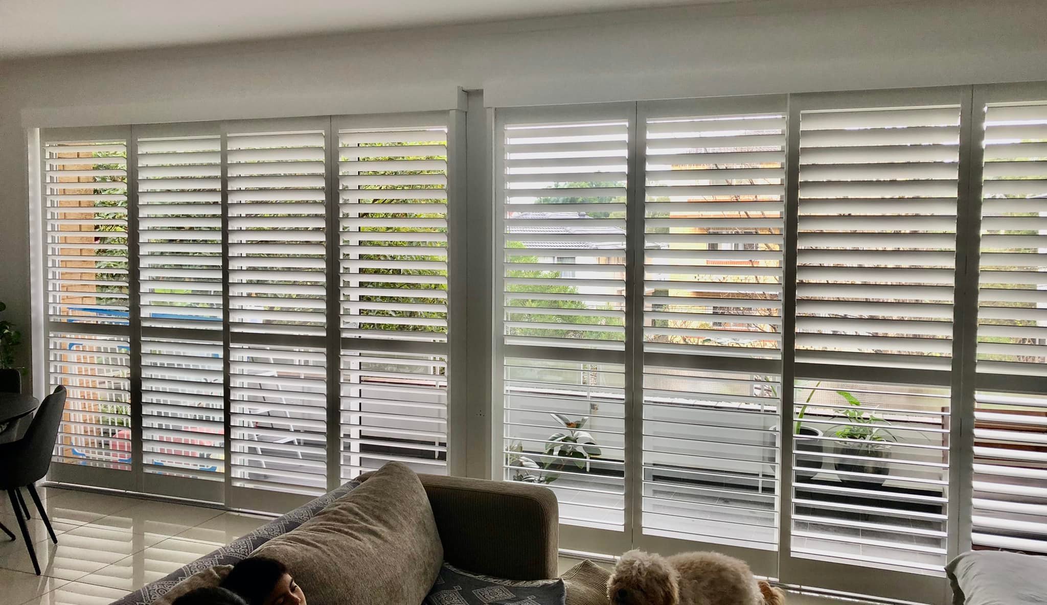 Lounge room shutters 