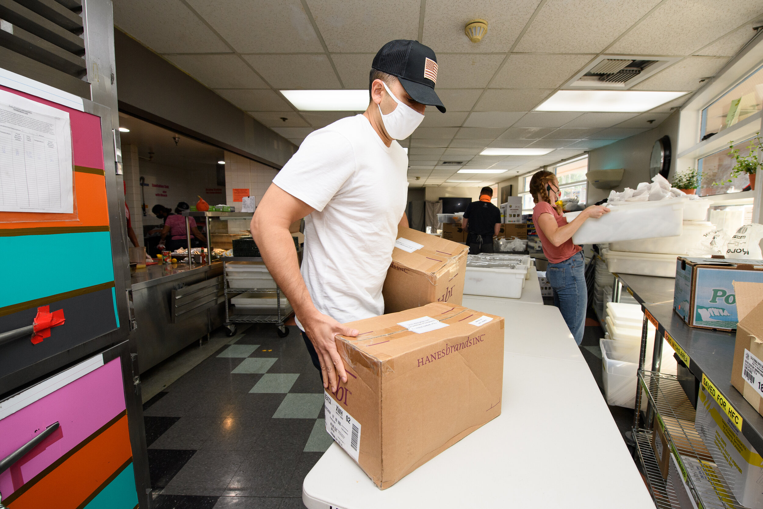 Omar Qudrat delivers face masks (Copy)
