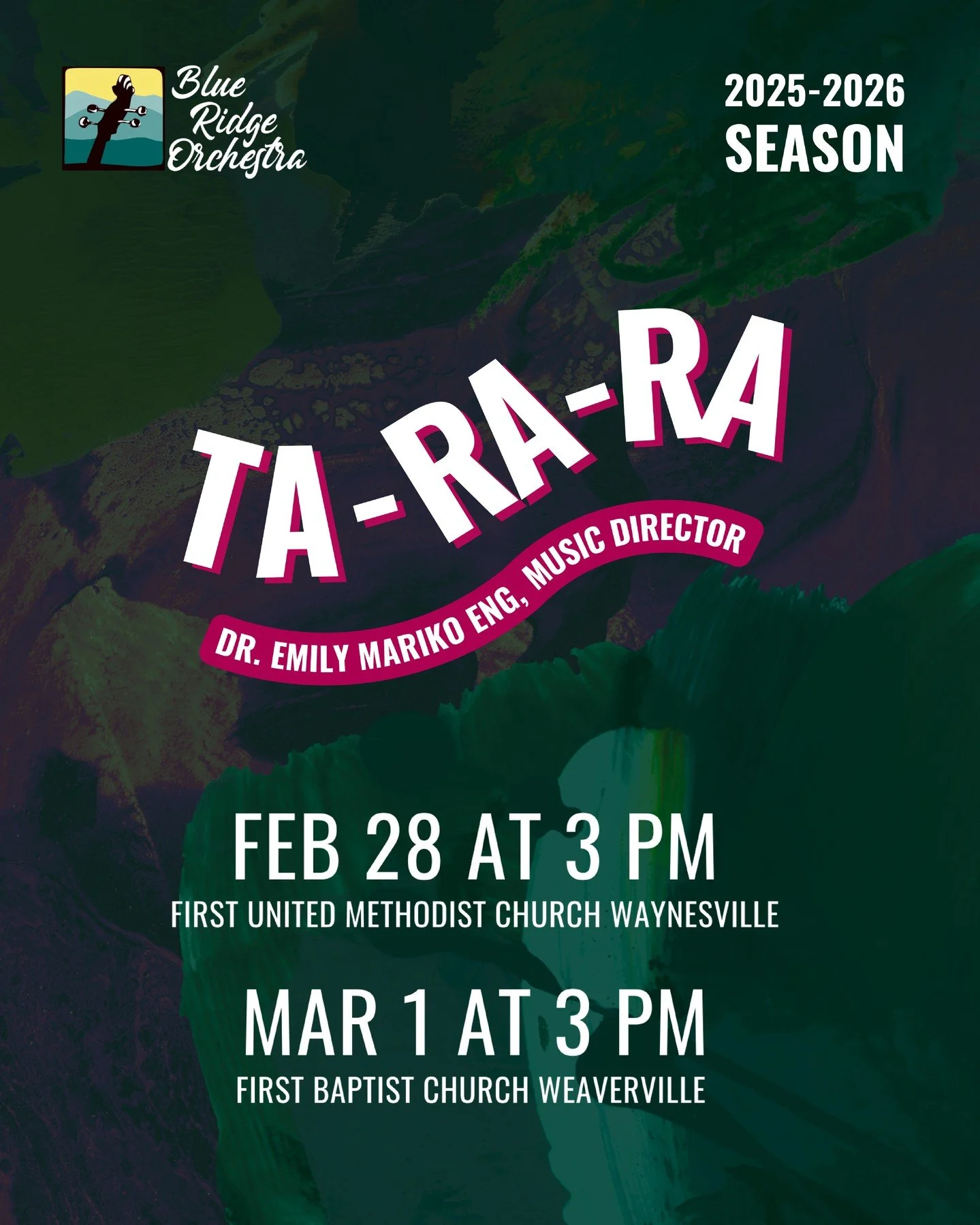 TA-RA-RA isn't just a fun title for our spring concert... it tells you about what we're actually going to be playing ✨ 

🌺 TA 🌺  is for
TALLIS - If Ye Love Me

🌺 RA 🌺  is for
David RAKOWSKI - Current Conditions 

🌺 RA 🌺  is for
RACHMANINOFF - S