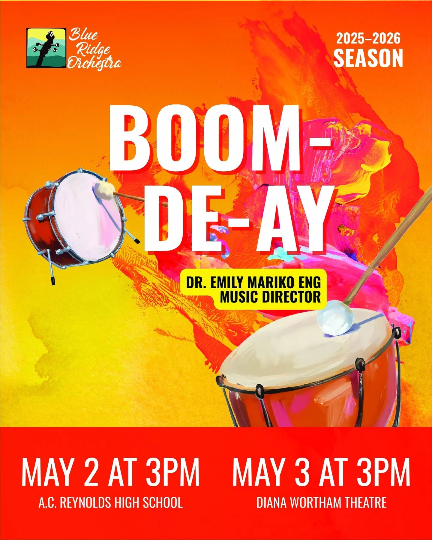 💥 Percussive explosions in Natalie Williams&rsquo;s Sonic Boom

💥 Chaminade's Callirho&euml; suite for orchestra

💥 Stravinsky&rsquo;s Berceuse and Finale from Firebird

💥 Mussorgsky&rsquo;s Pictures at an Exhibition.

Join us as we celebrate our