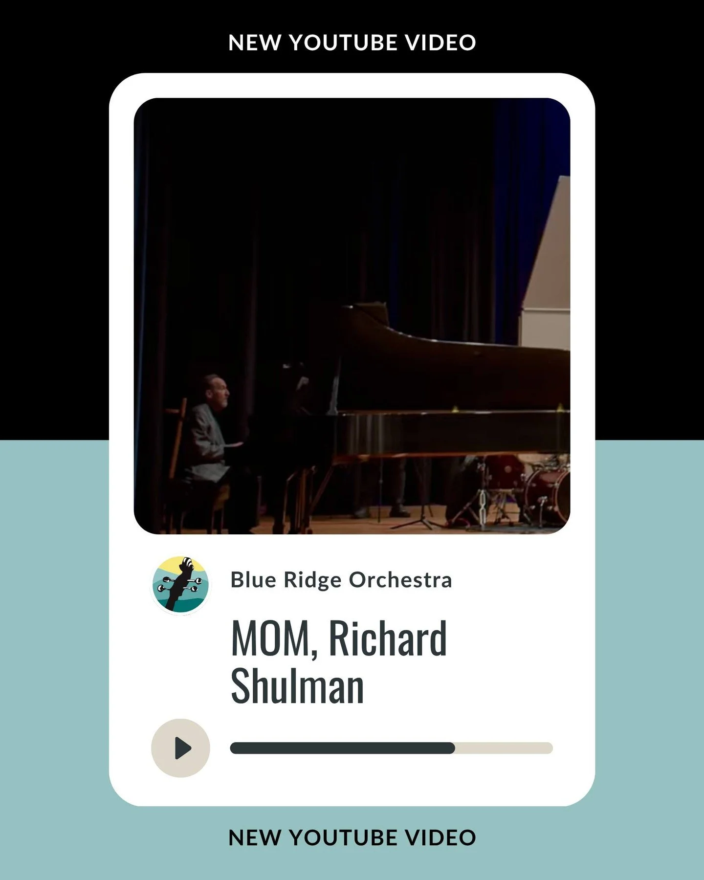 We are excited to share a recording of our performance from the 25th Anniversary Season Finale back in May 2025! 

Featuring:

MOM by Richard Shulman
Dr. Emily Mariko Eng, Music Director

This work was performed at the Blue Ridge Orchestra's 25th Ann