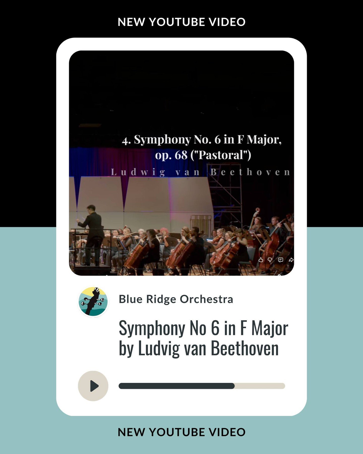 We are excited to share a recording of our performance from the 25th Anniversary Season Finale back in May 2025! 

Featuring:

Symphony No  6 in F Major, Ludvig van Beethoven
Dr. Emily Mariko Eng, Music Director

This work was performed at the Blue R