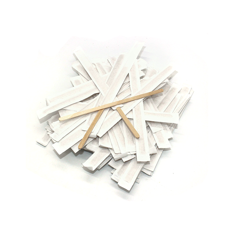 Wooden Stirrers Wrapped - Bag of 200