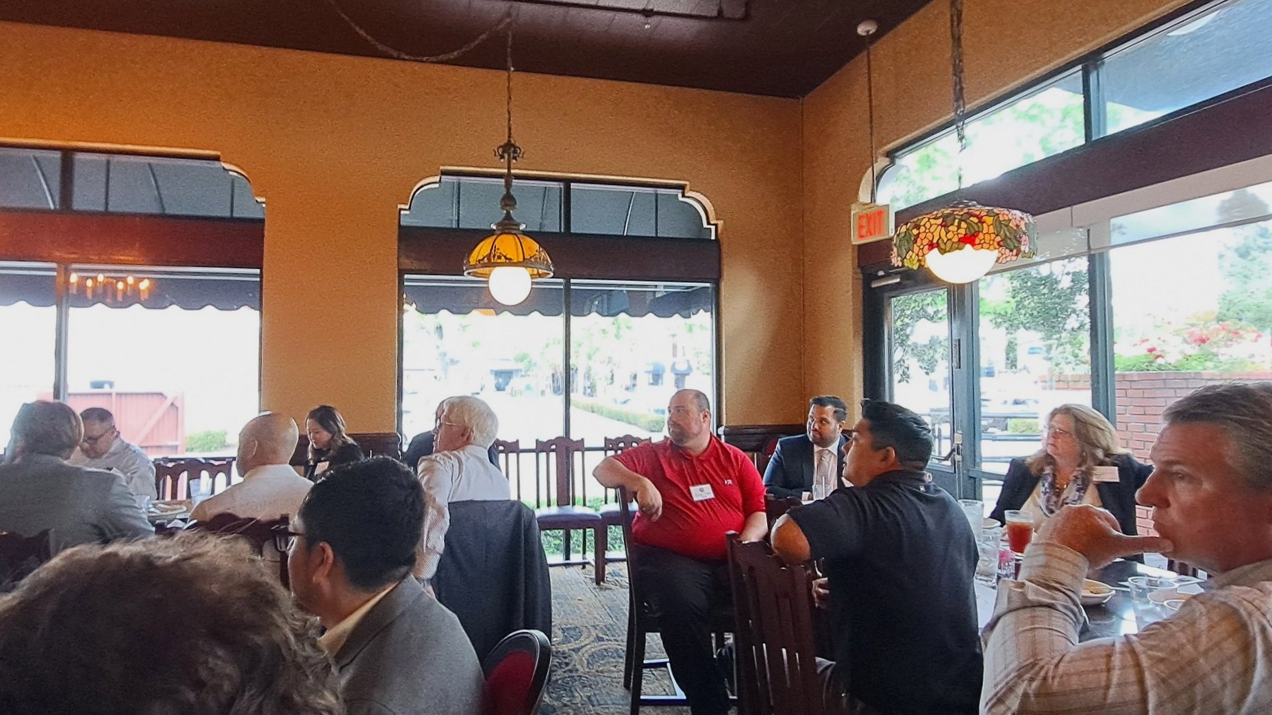  Attendees at RASC’s May event with BNSF at the Old Spaghetti Factory in Fullerton, CA.  (Photo Credit: Alex Lewis, 2023) 