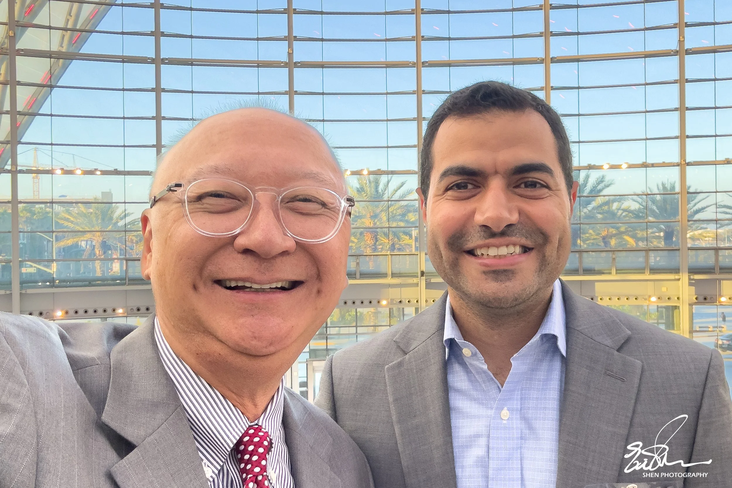Professor Eric Shen and RASC President Amr Zaher. Photo courtesy of Eric Shen