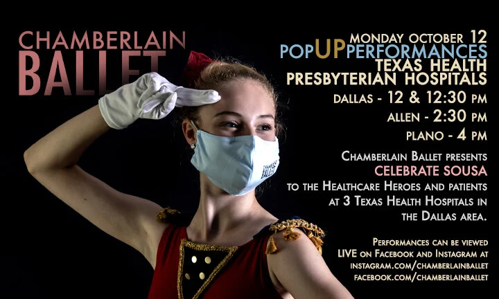 Chamberlain Ballet Celebrates Sousa at THREE Dallas Area Hospitals - Monday, October 12