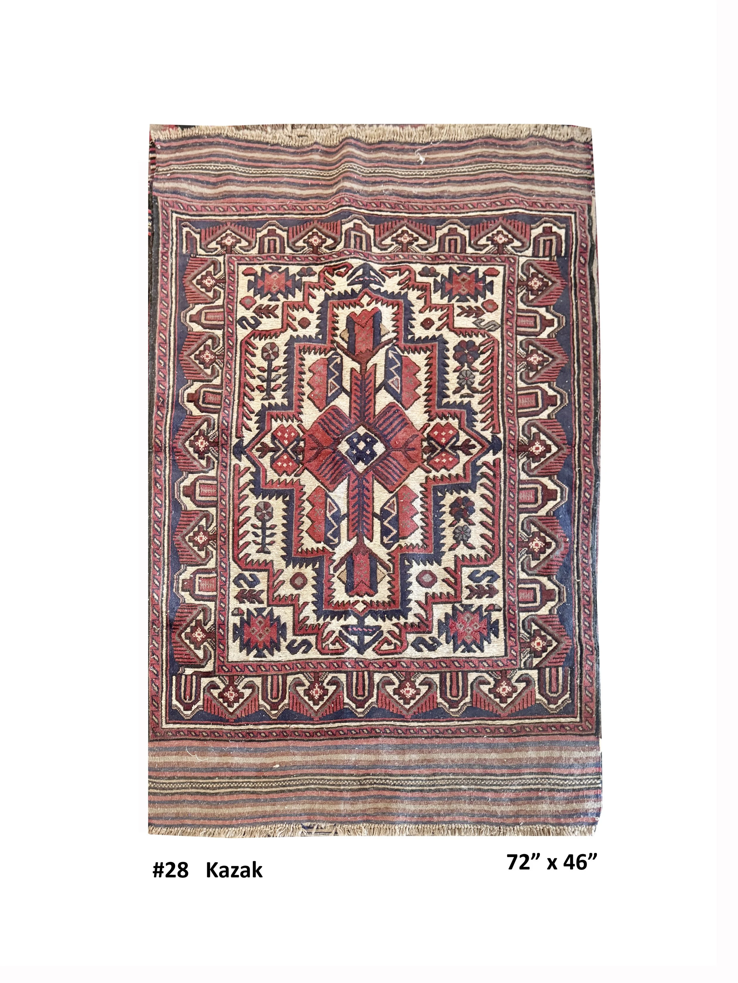 #28 Kazak 72" x 46"
