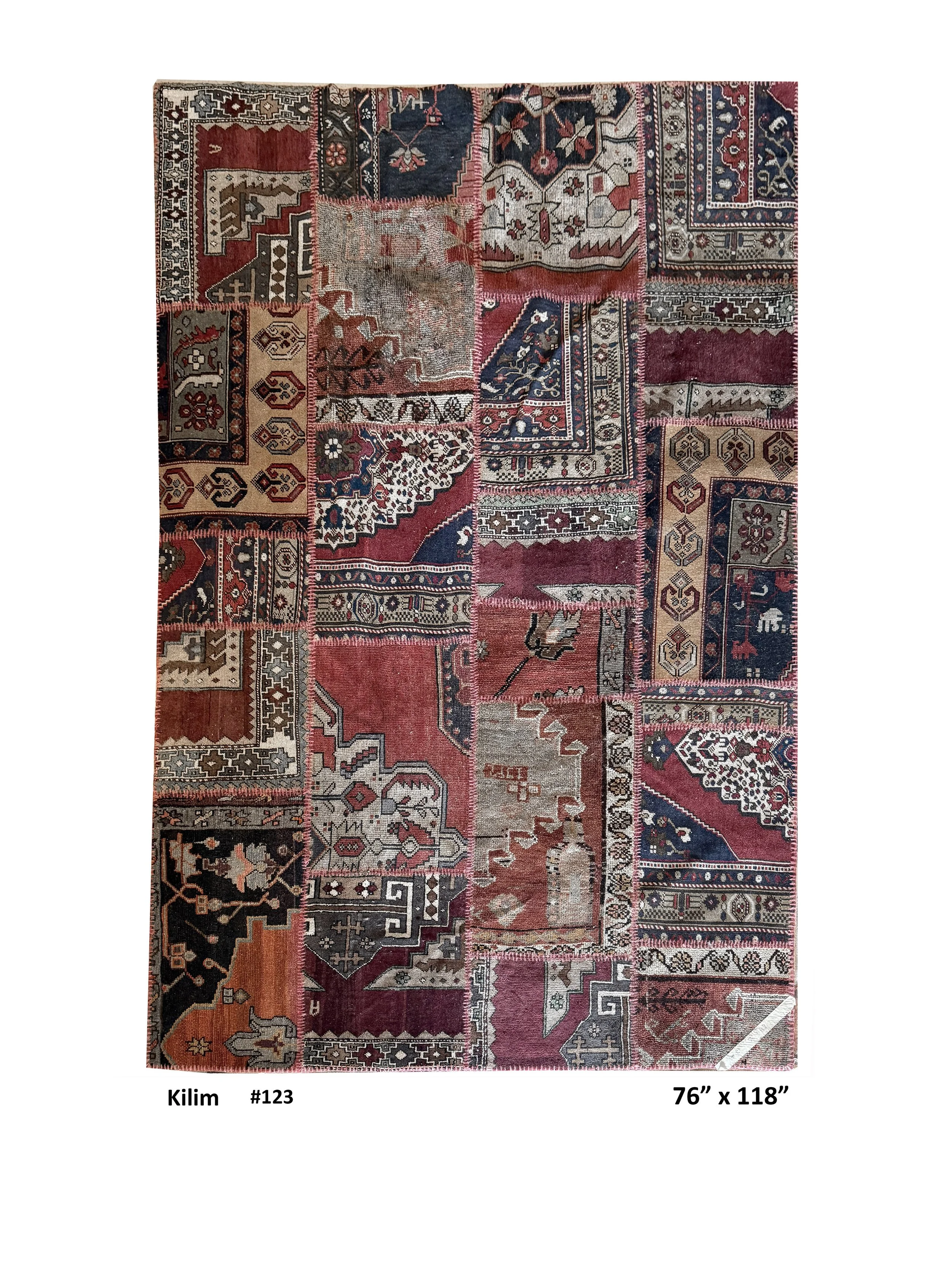 #123 Kilim- 118" x 76"