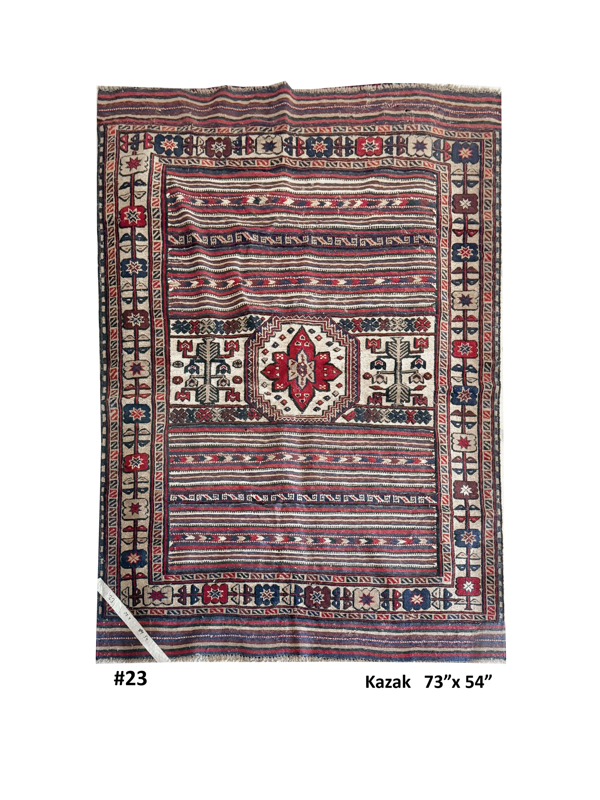 #23 Kazak 73" x 54"