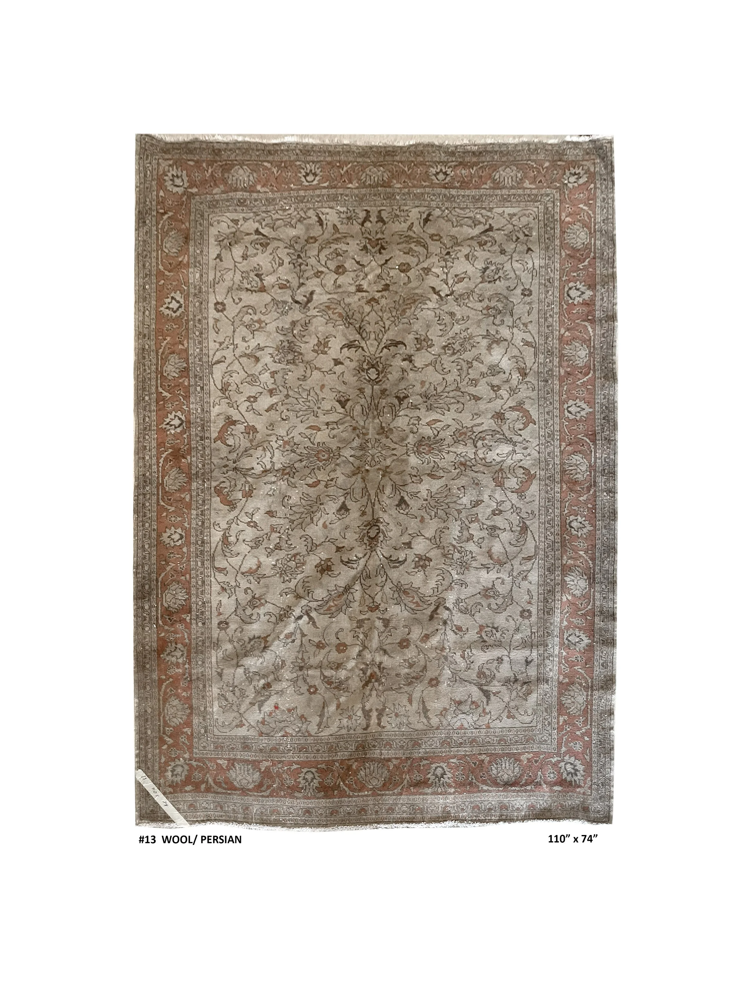 #13 Wool Persian  110" x 74"