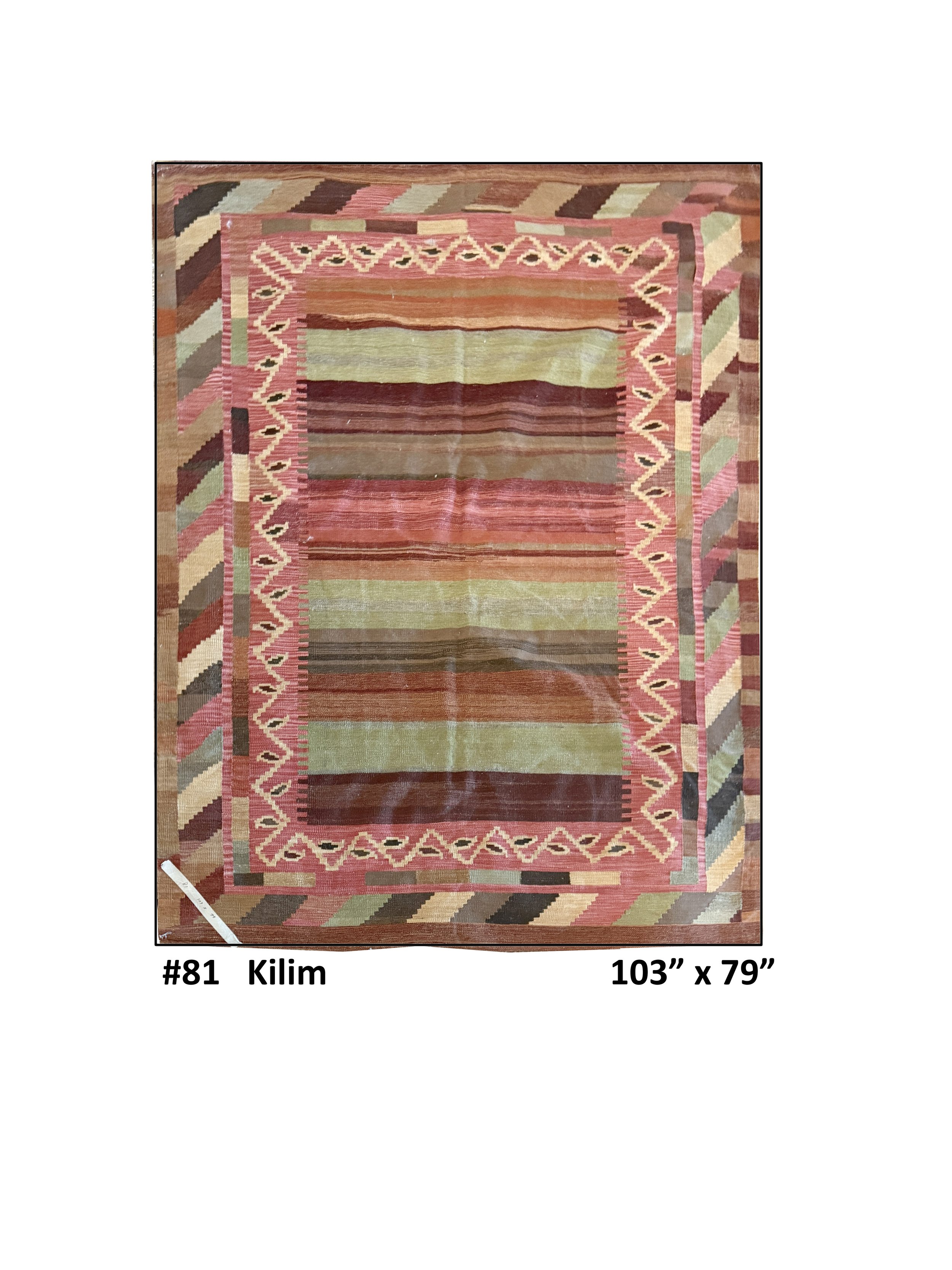 #81 Kilim 103" x 79"