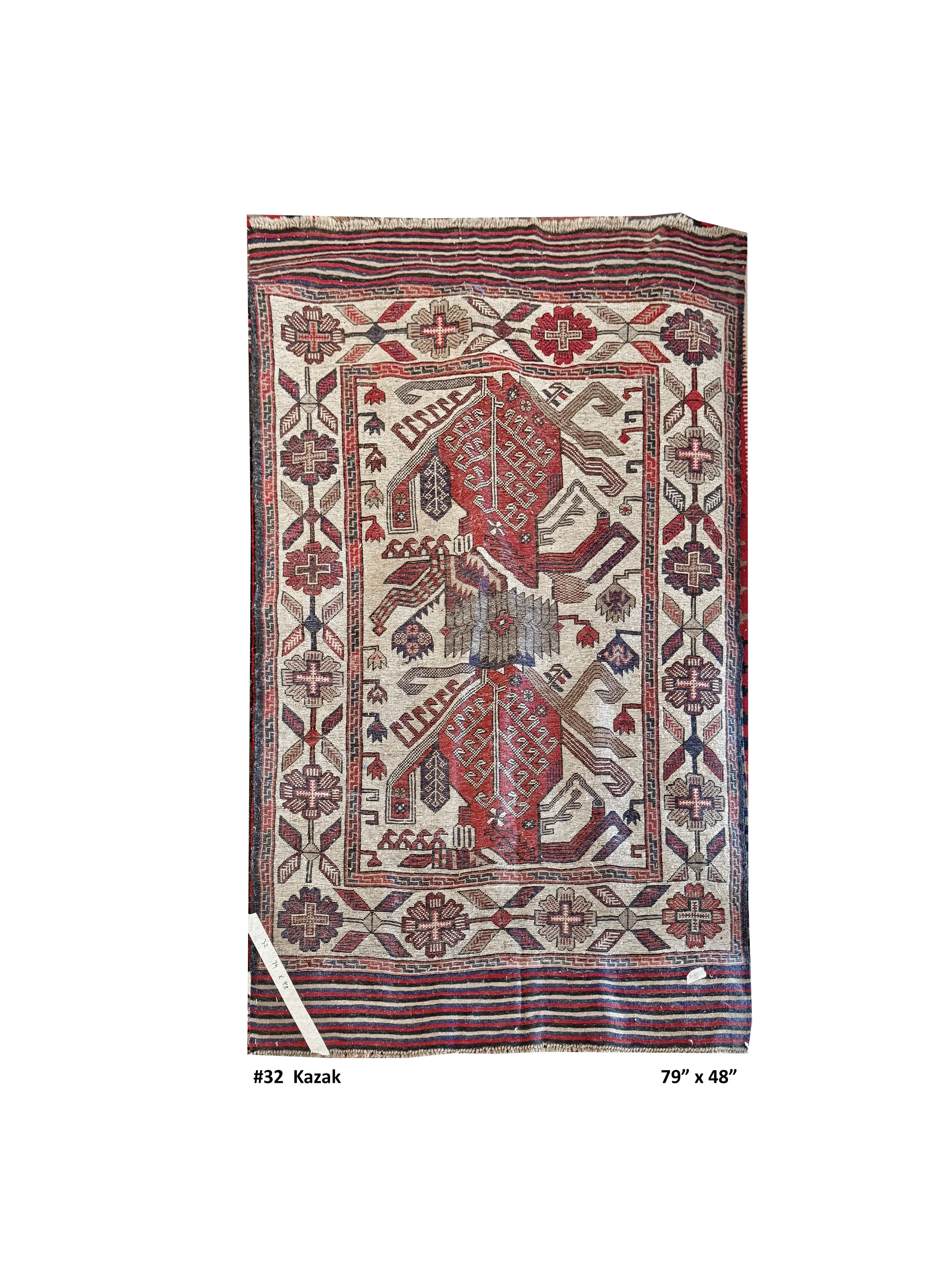 #32 Kazak 79" x 48"