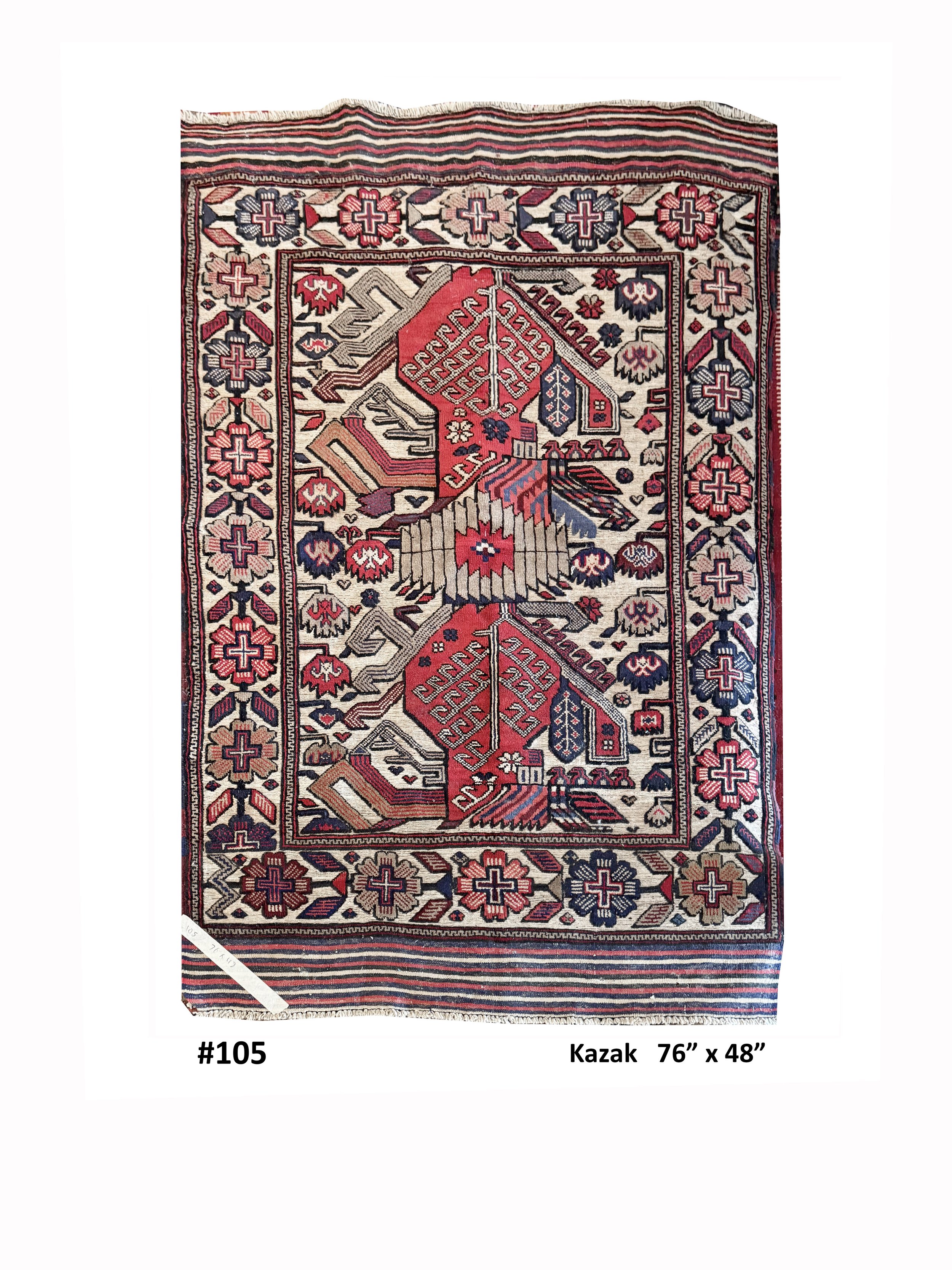 #105 Kazak - 76" x 48"