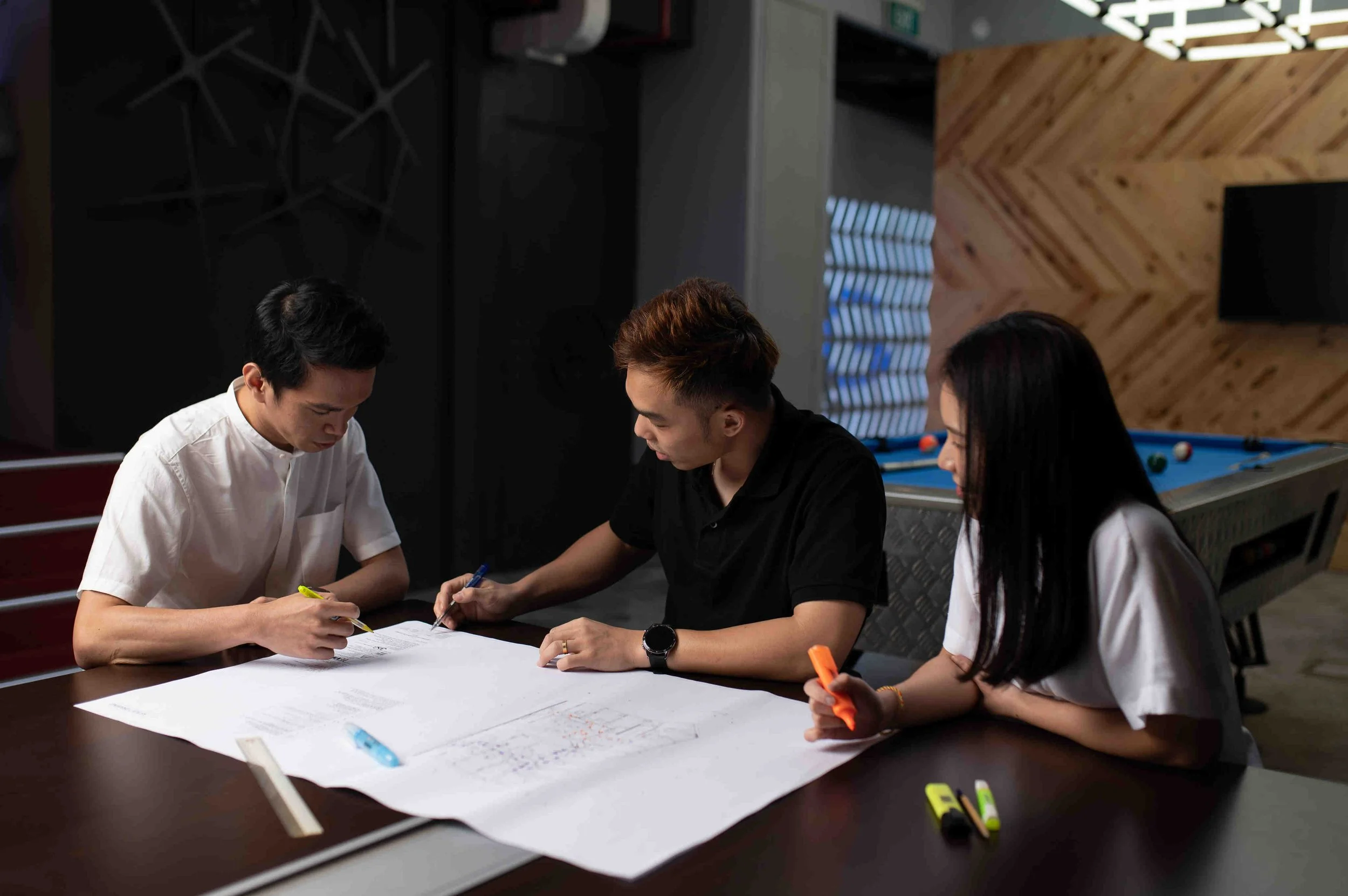 Team discussion meeting corporate branding photography Singapore