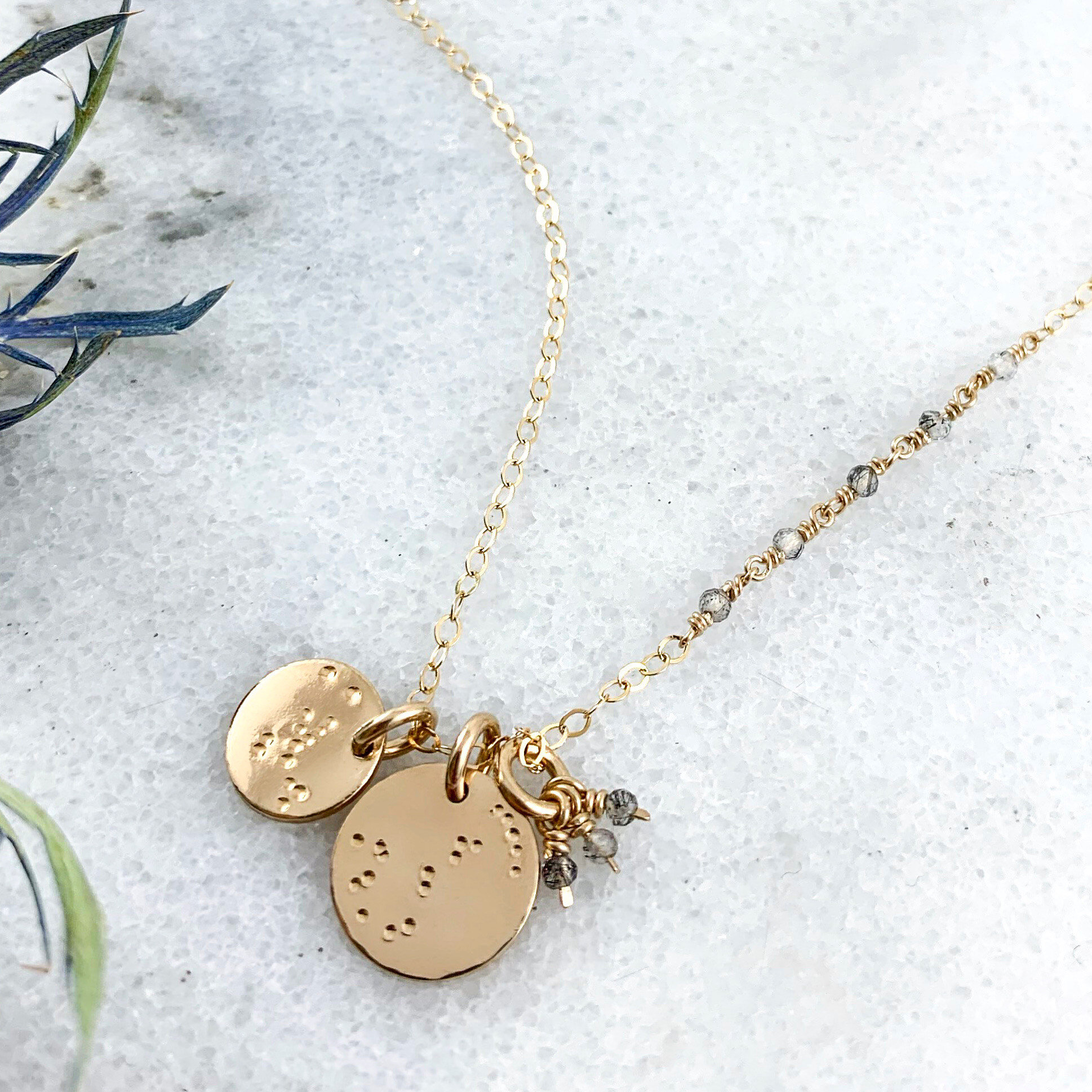 Family constellation necklaces