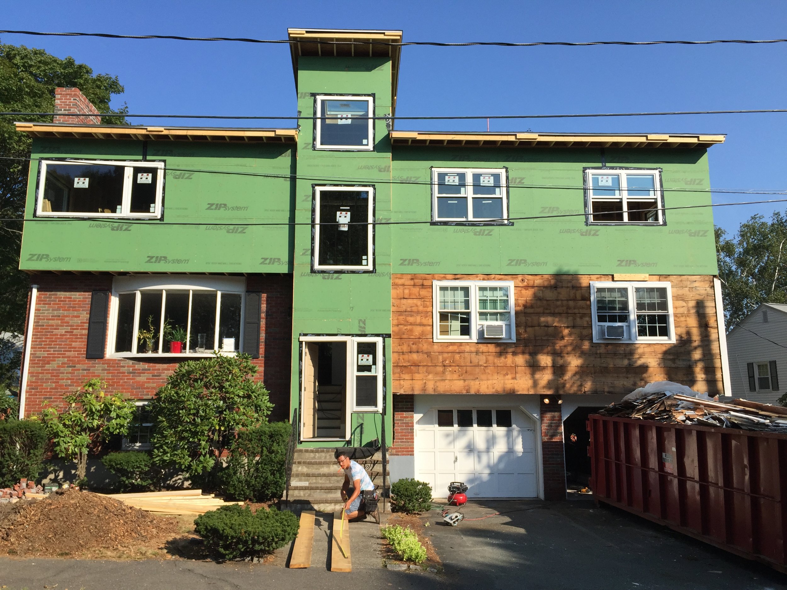 Framing Complete: New 2-story home