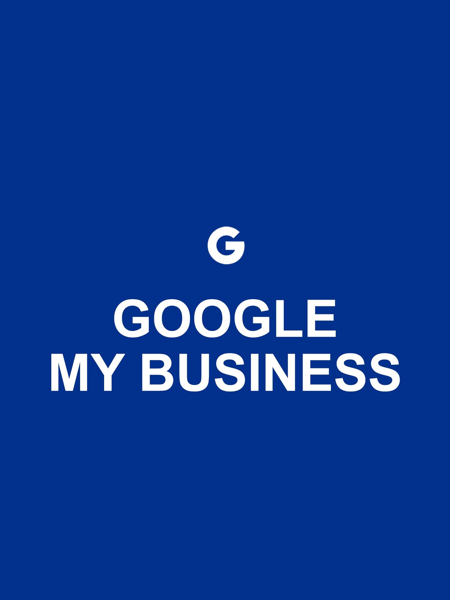 Google My business consultant