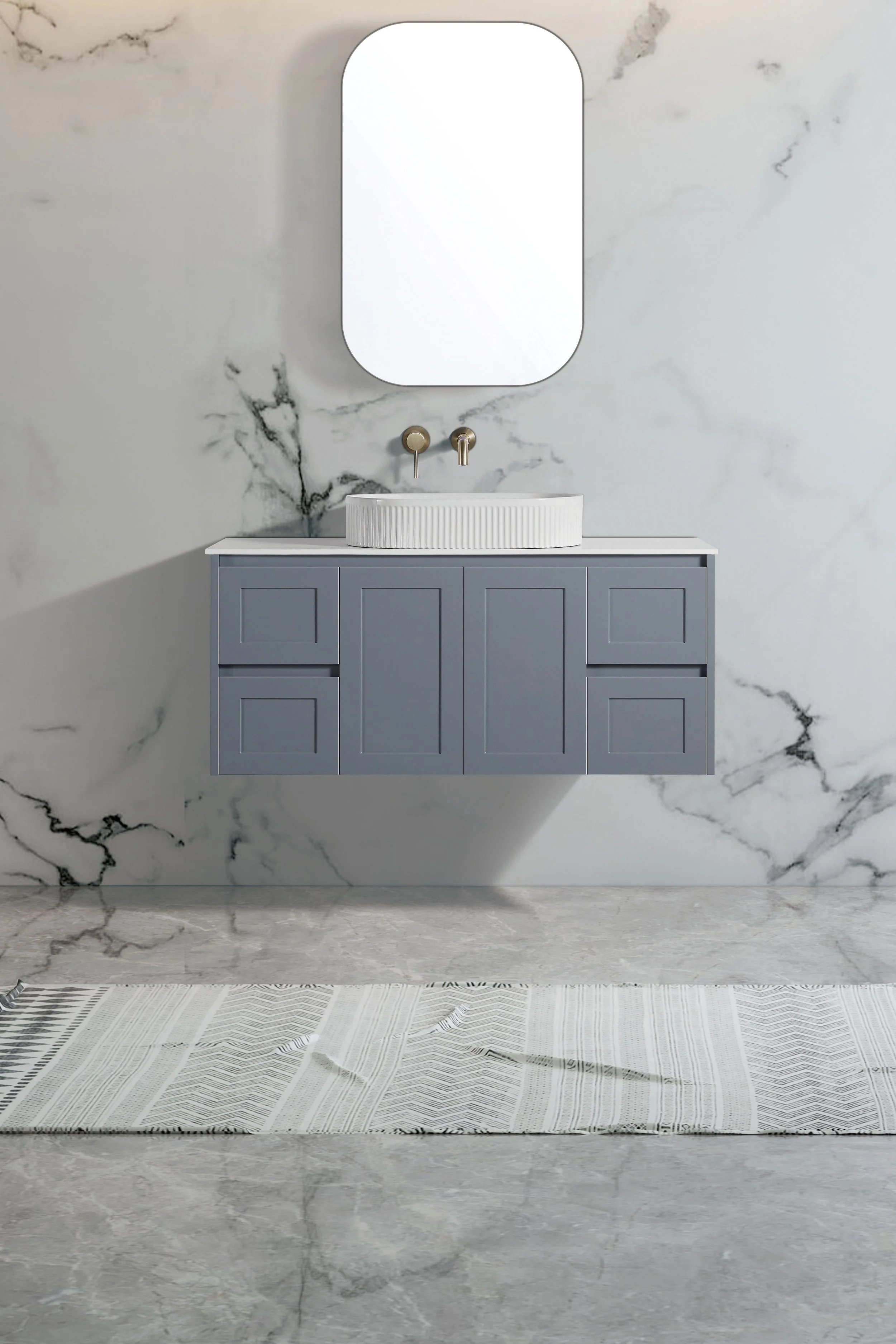 Versaille vanity with stone top and basin (out of stock)