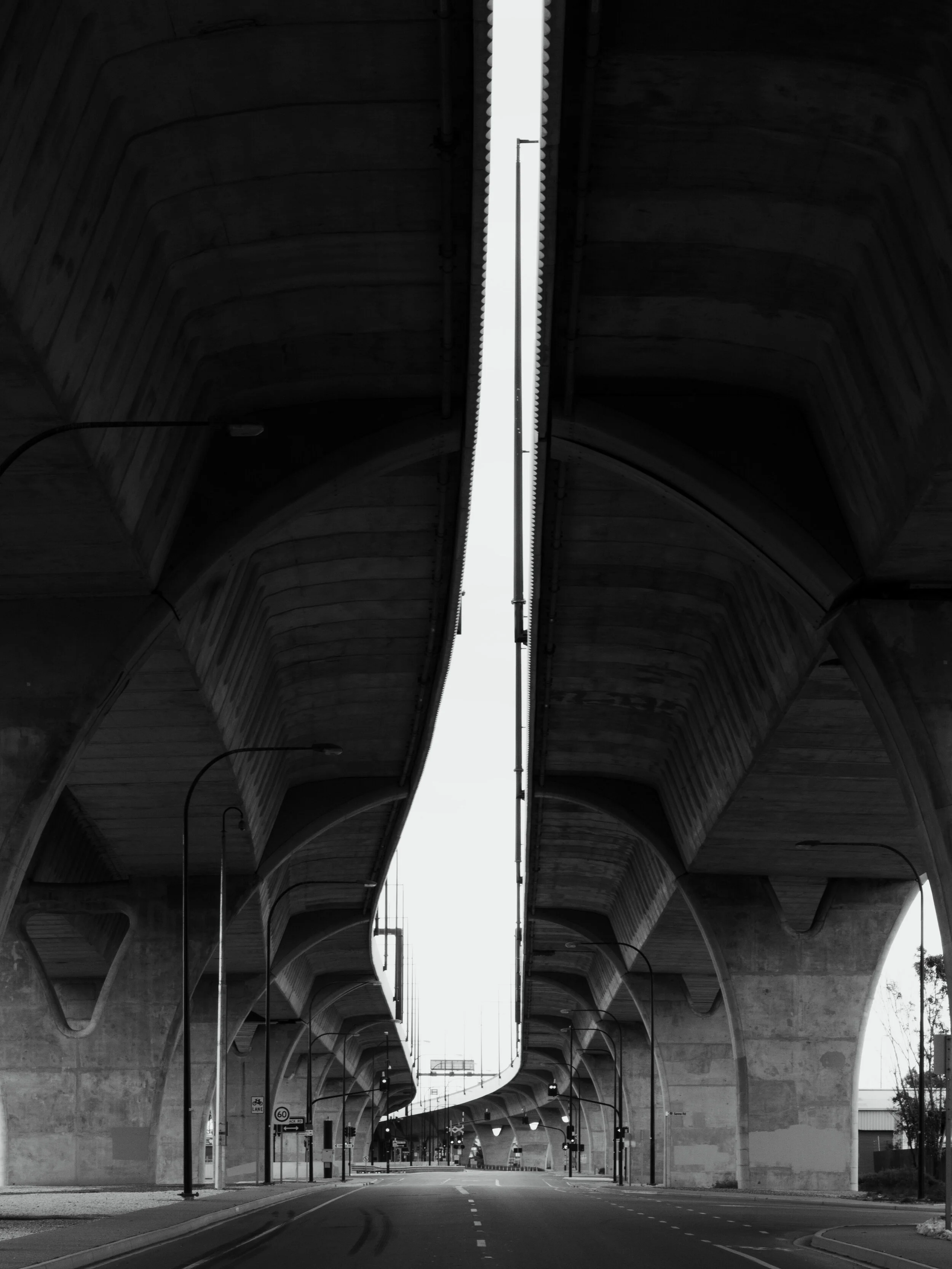 freeway in Black &amp; White