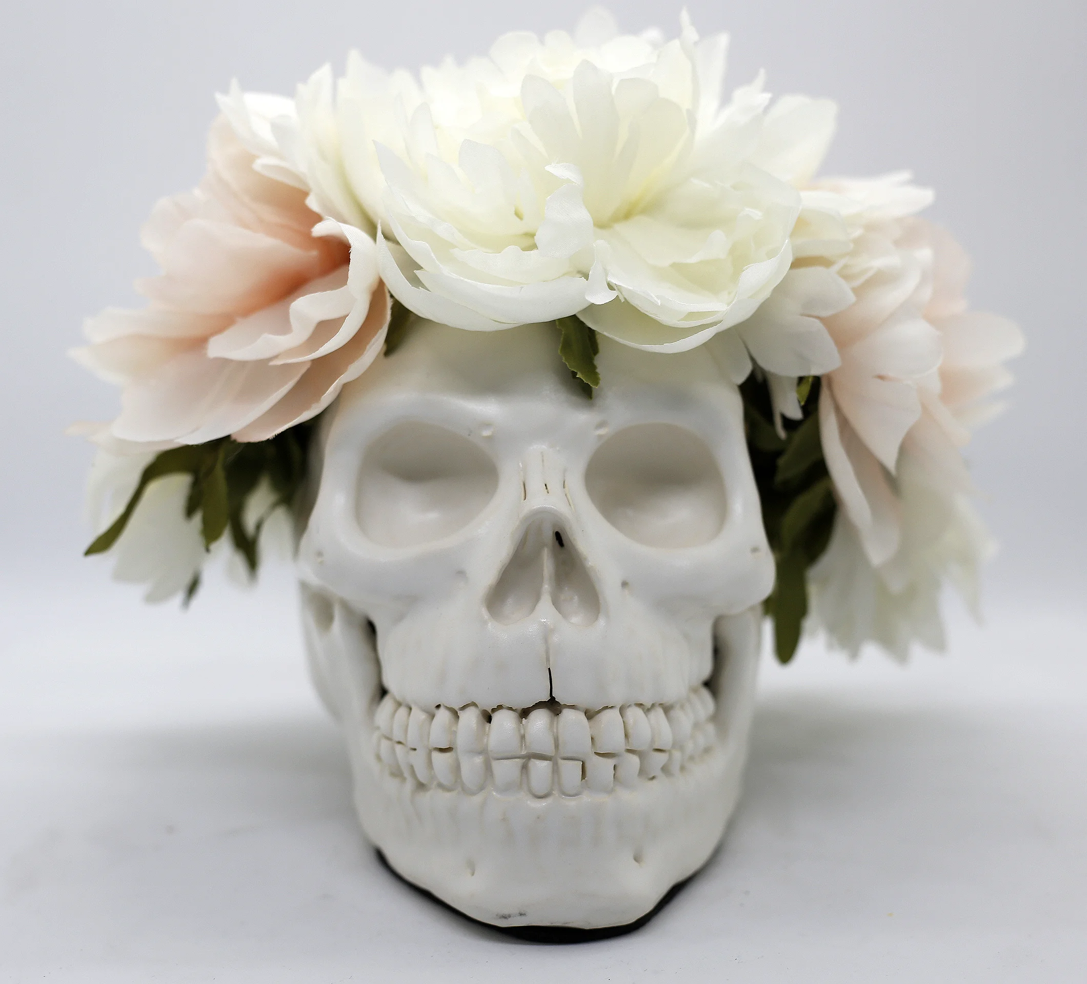 White Skull w/ Flower Crown