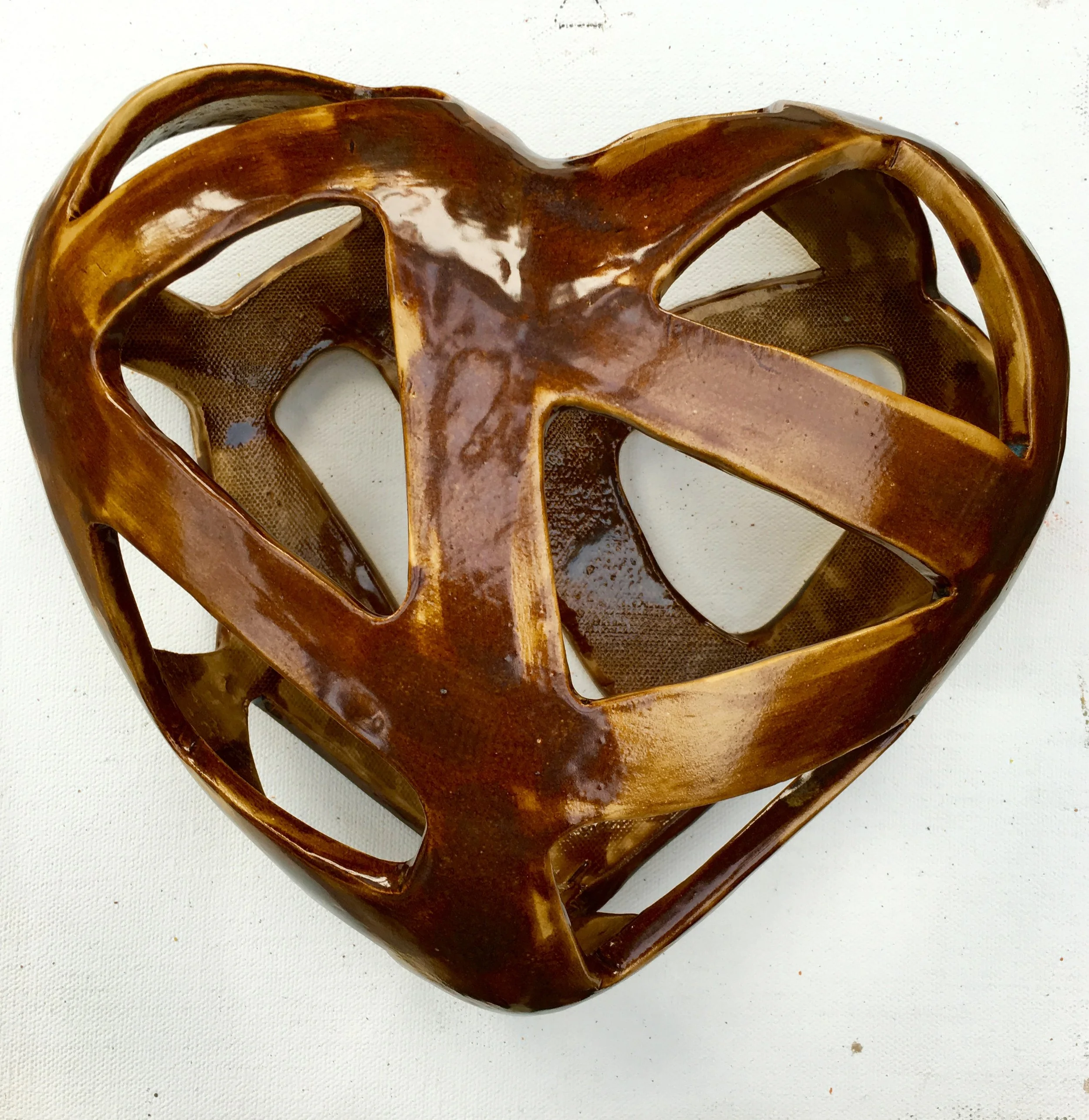 Bronze Glazed Heart