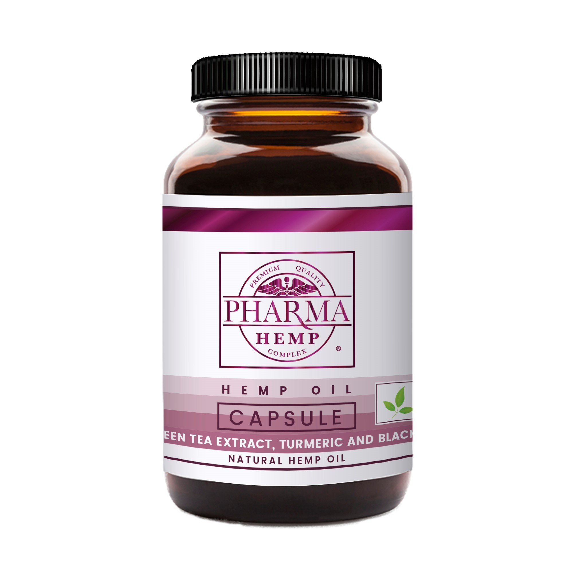 Hemp CBD Oil Turmeric Capsules – 15mg/60ct