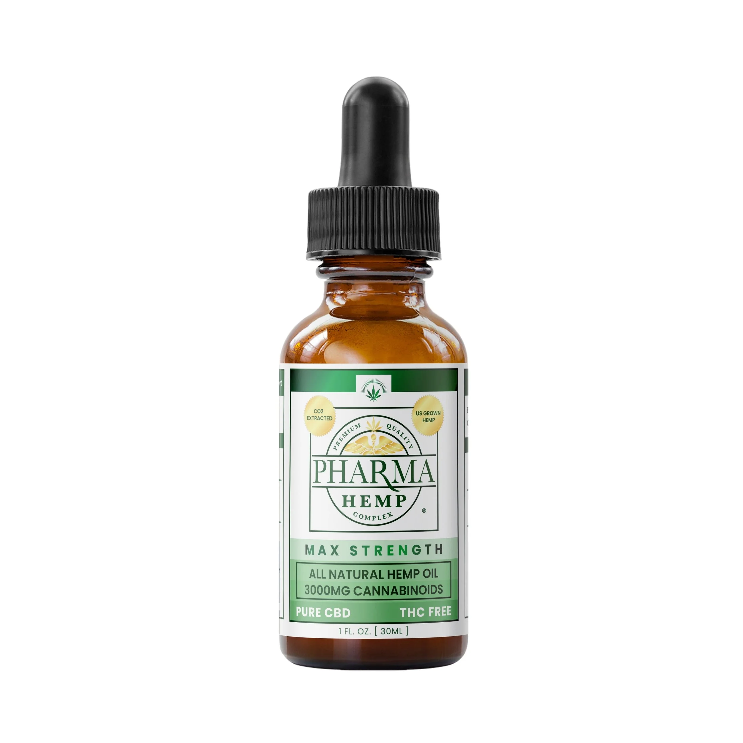 Pure CBD Tincture THC Free Max Strength 3,000mg CBD 1oz