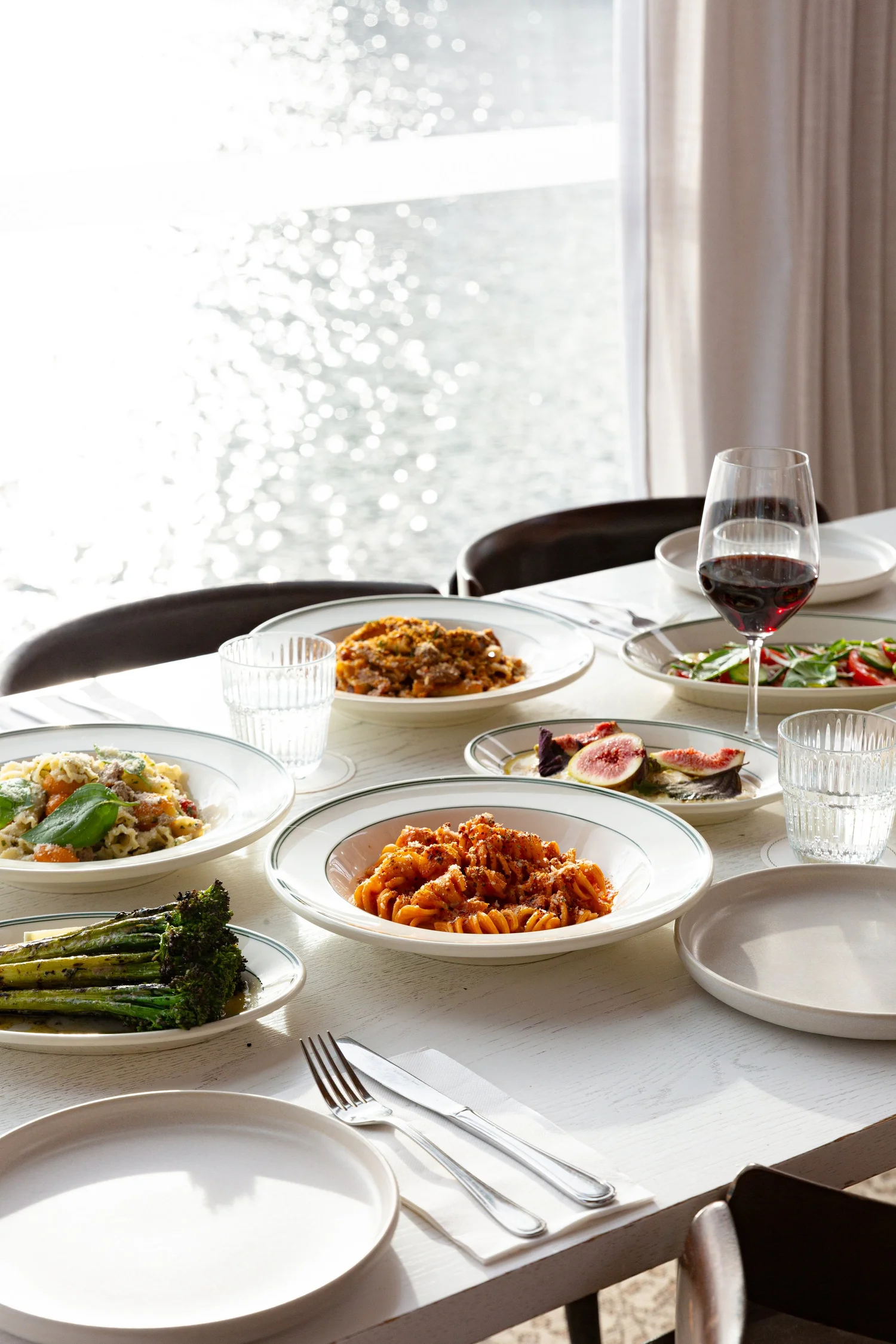 The Glass House private dining room at Ciao with floor-to-ceiling Story Bridge views