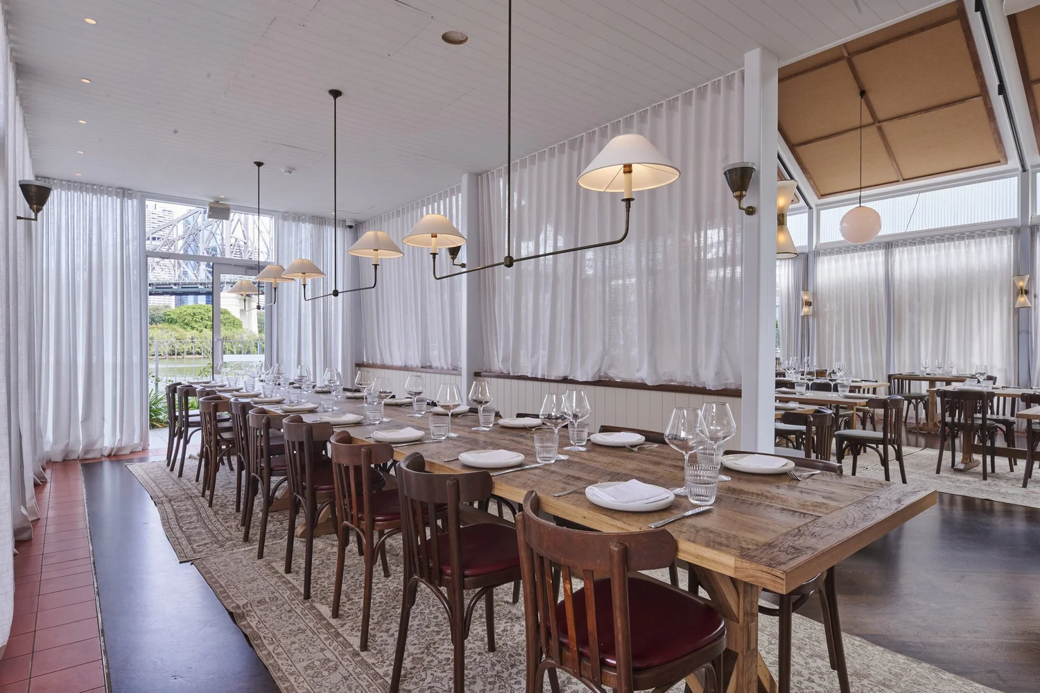 Nonna's Table, a semi-private dining room within the Glass House at Ciao