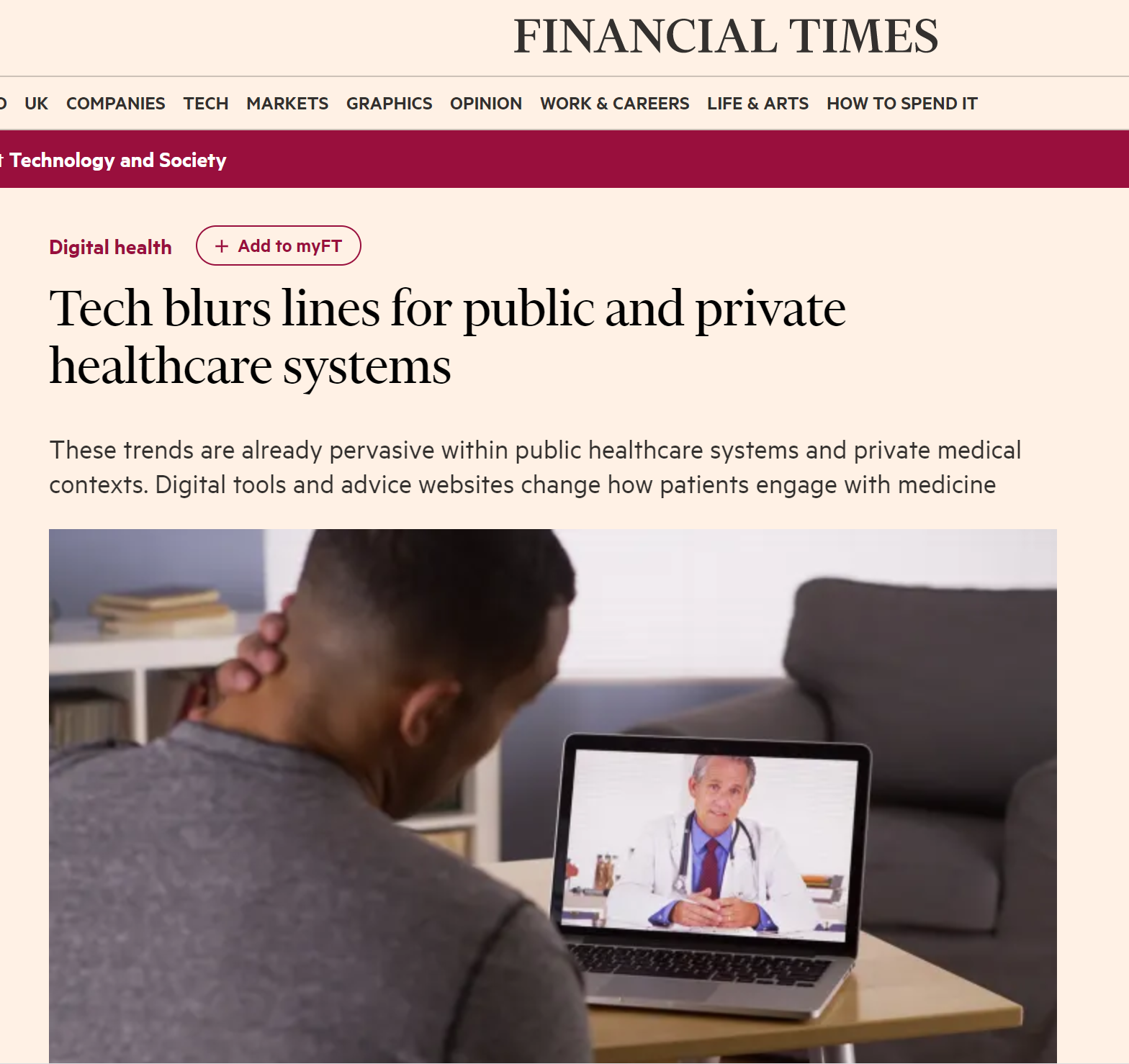 How innovation differs in public and private healthcare