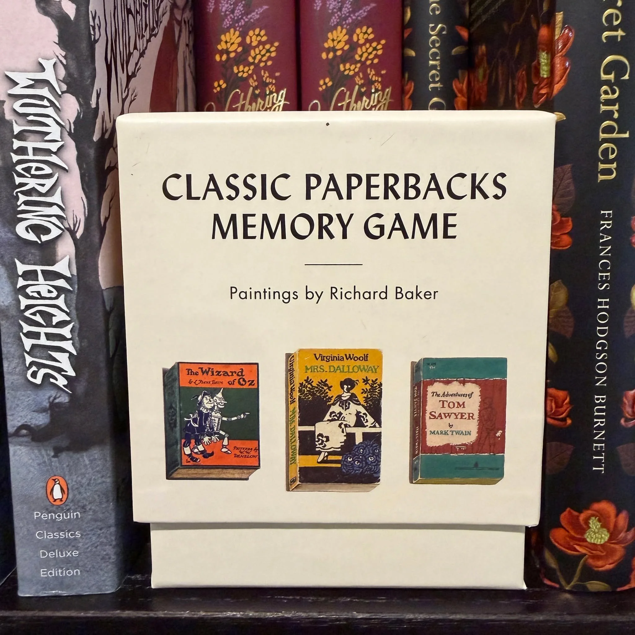Be the star of your next literary game night with these fun bookish games we'll have available for sale on Independent Bookstore Day!

The Classic Papaerbacks Memory Game features favorite titles from every book lover's collection. Richard Baker's re
