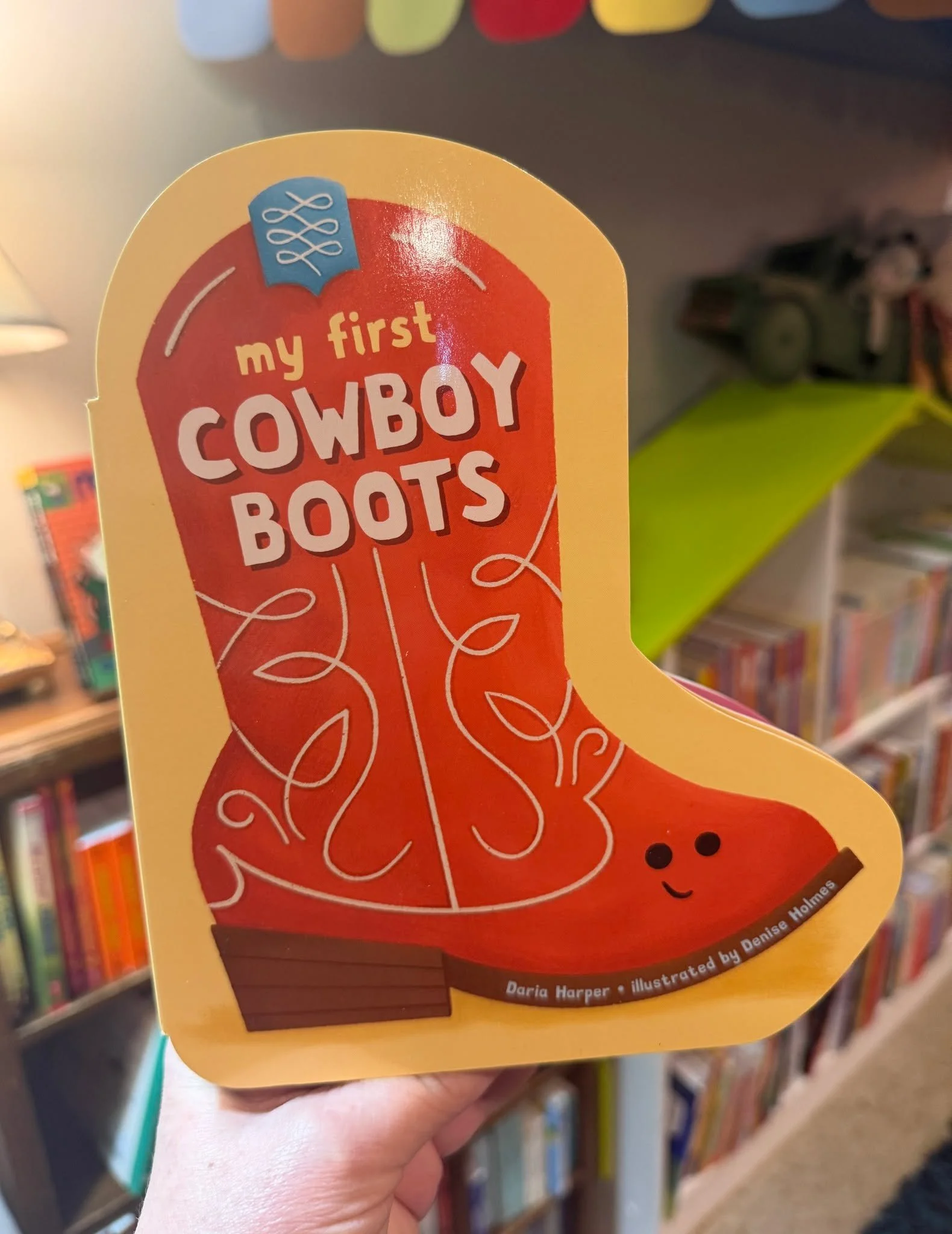 Hey y&rsquo;all! Give babies and toddlers a boot-stomping good time with this uniquely shaped board book that's all about having fun, being yourself, and, of course, rocking a great pair of cowboy boots.

Whether you or your little one is a fan of ro