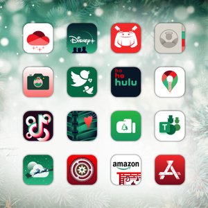 Ios 14 Christmas Icon Pack Red Green