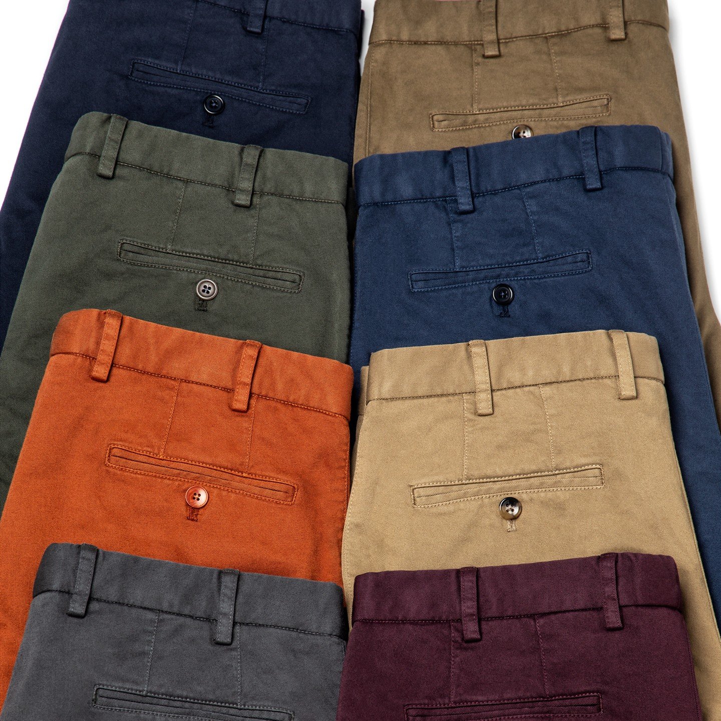 Garment-dyed chinos in a variety of attractive colors! 🌈 Perfect for any occasion. Which color is your favorite?

#Chinos #GarmentDyed #Fashion #Style #Colorful #OOTD #CasualWear #Borelio #borelio1930 #stylersmadetomeasure
