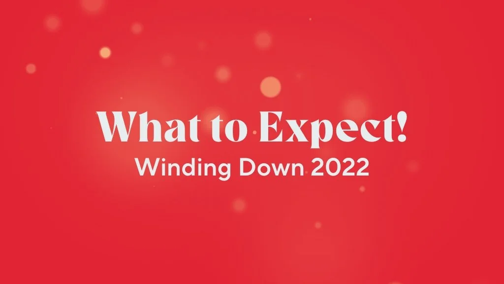 What to Expect | Winding Down 2022!