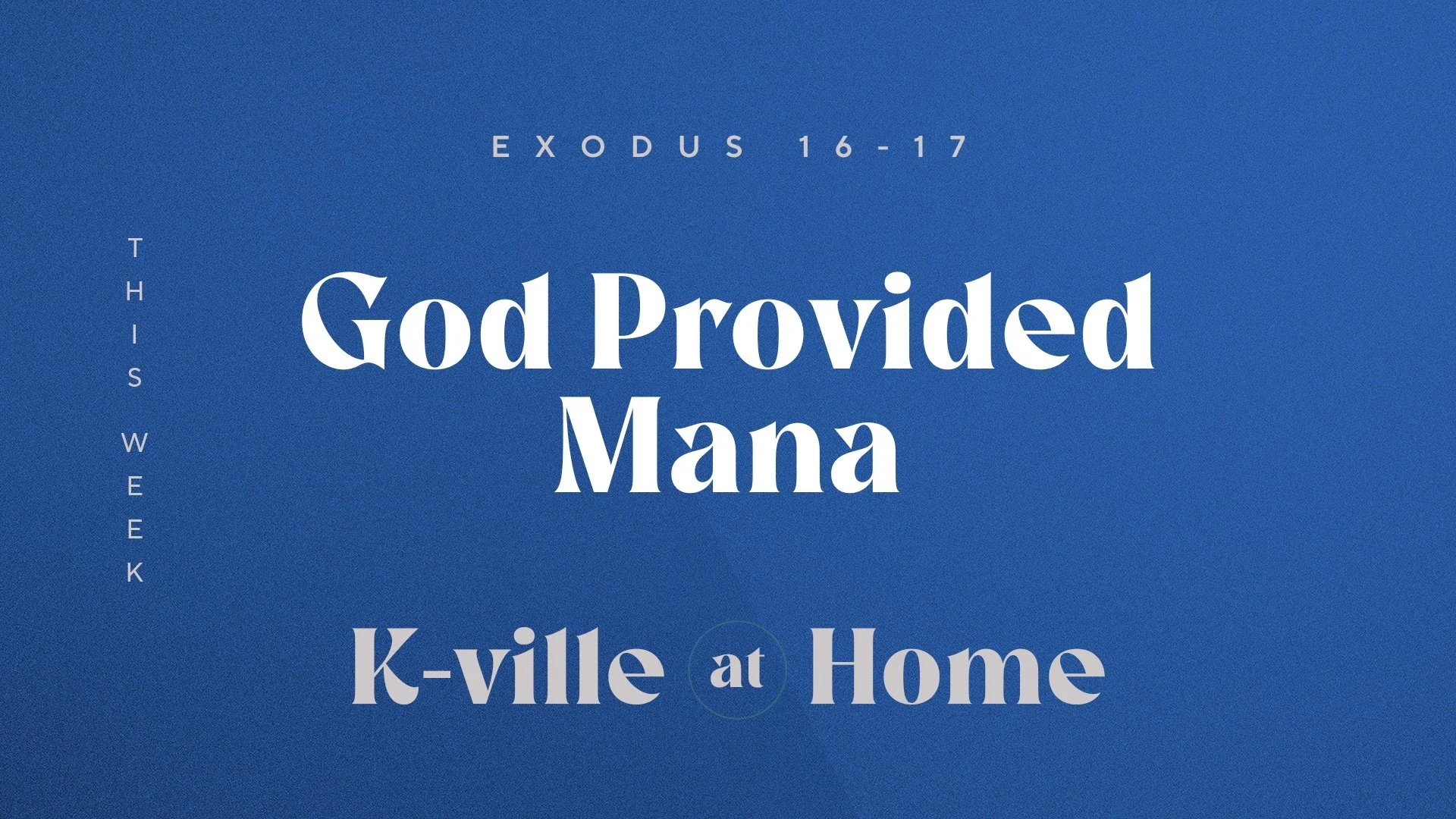 God Provided Mana (6/11/23)