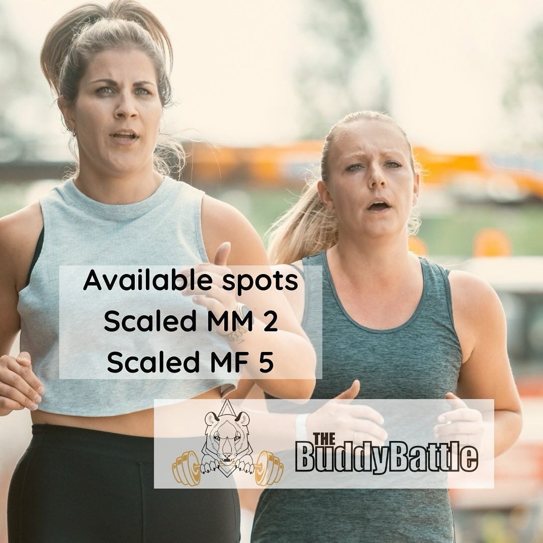 Scaled FF sold out ! 
Put your team on the waitinglist, we might create soms extra spots!! 🔥🔥🔥

Scaled MM 2 spots
Scaled MF 5 spots

#crossfitbrug6 #compete