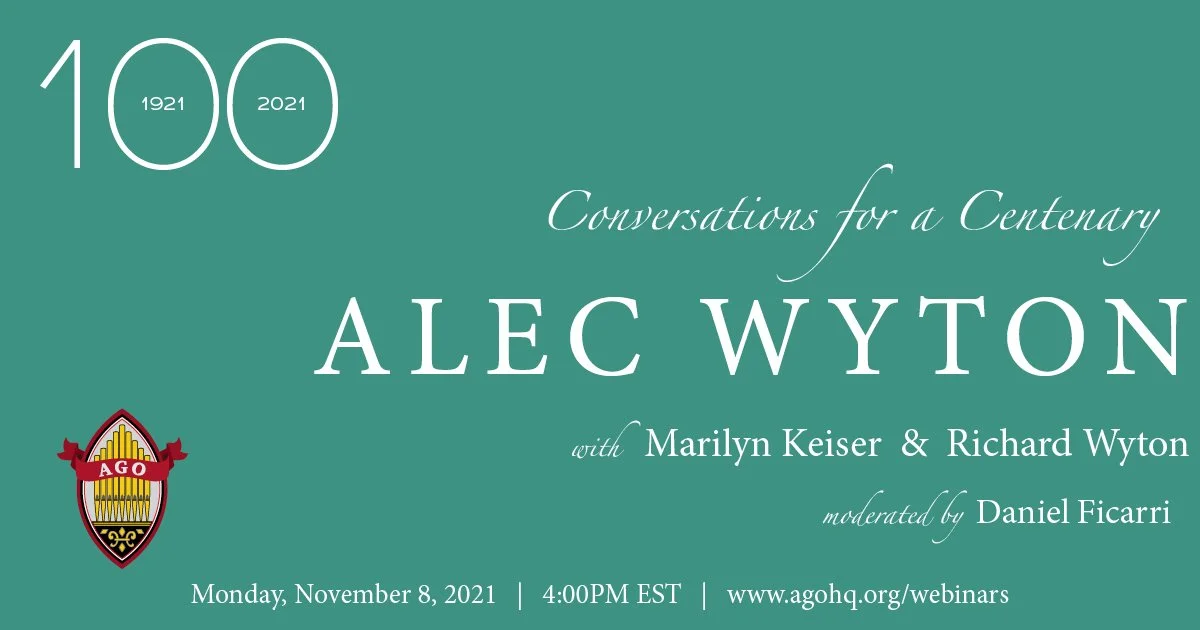 Conversations for a Centenary: Alec Wyton